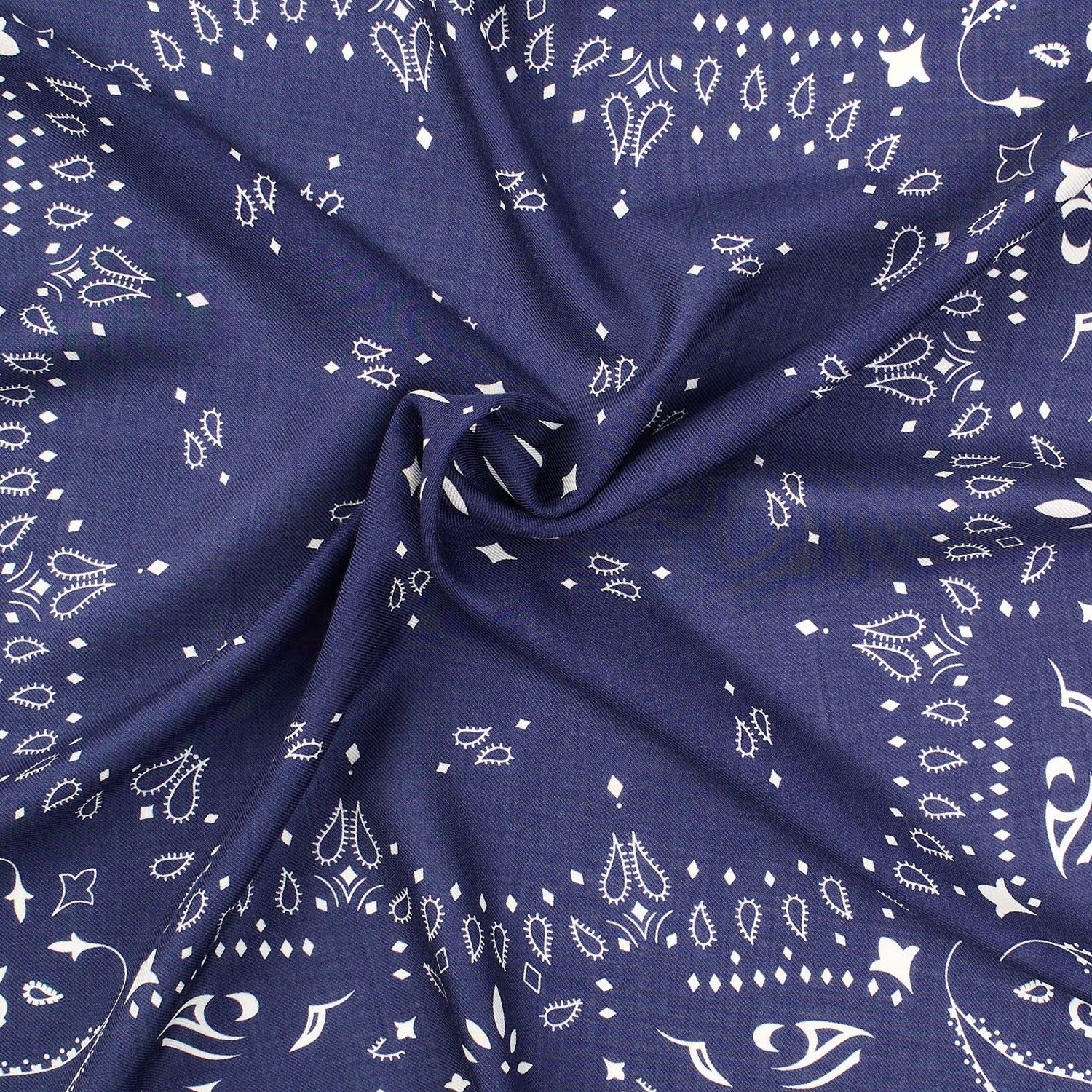 DARK BLUE WOOL, CASHMERE AND SILK SCARF 65 - Image 4
