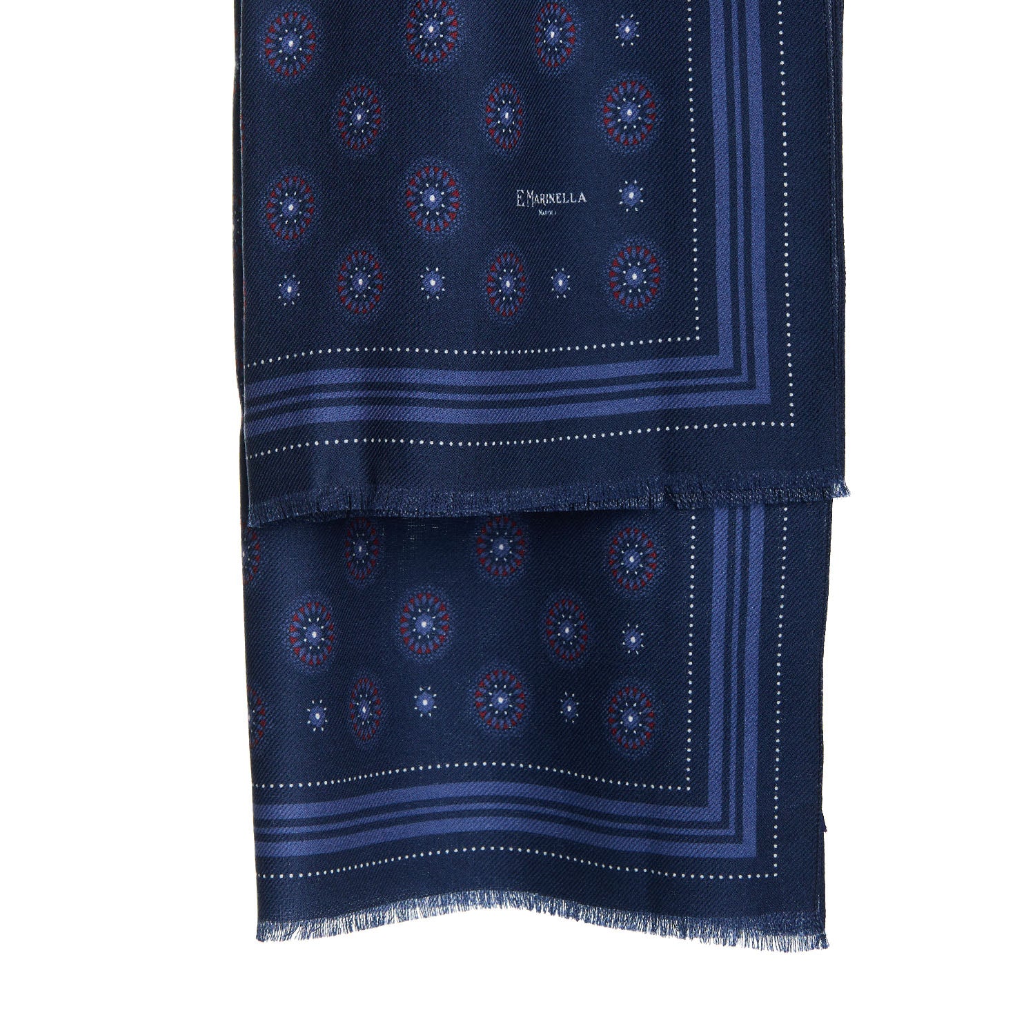 DARK BLUE WOOL STOLE - Image 3