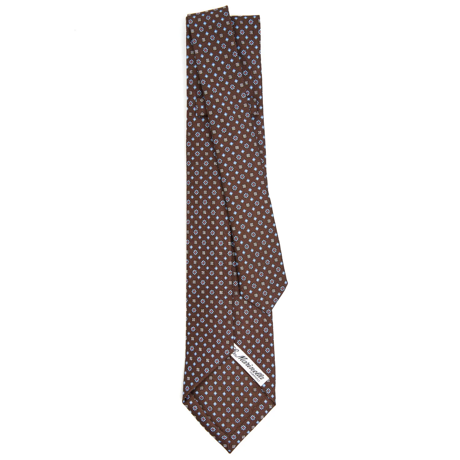 DARK BROWN 9 FOLD SARTORIAL SILK TIE - Image 3