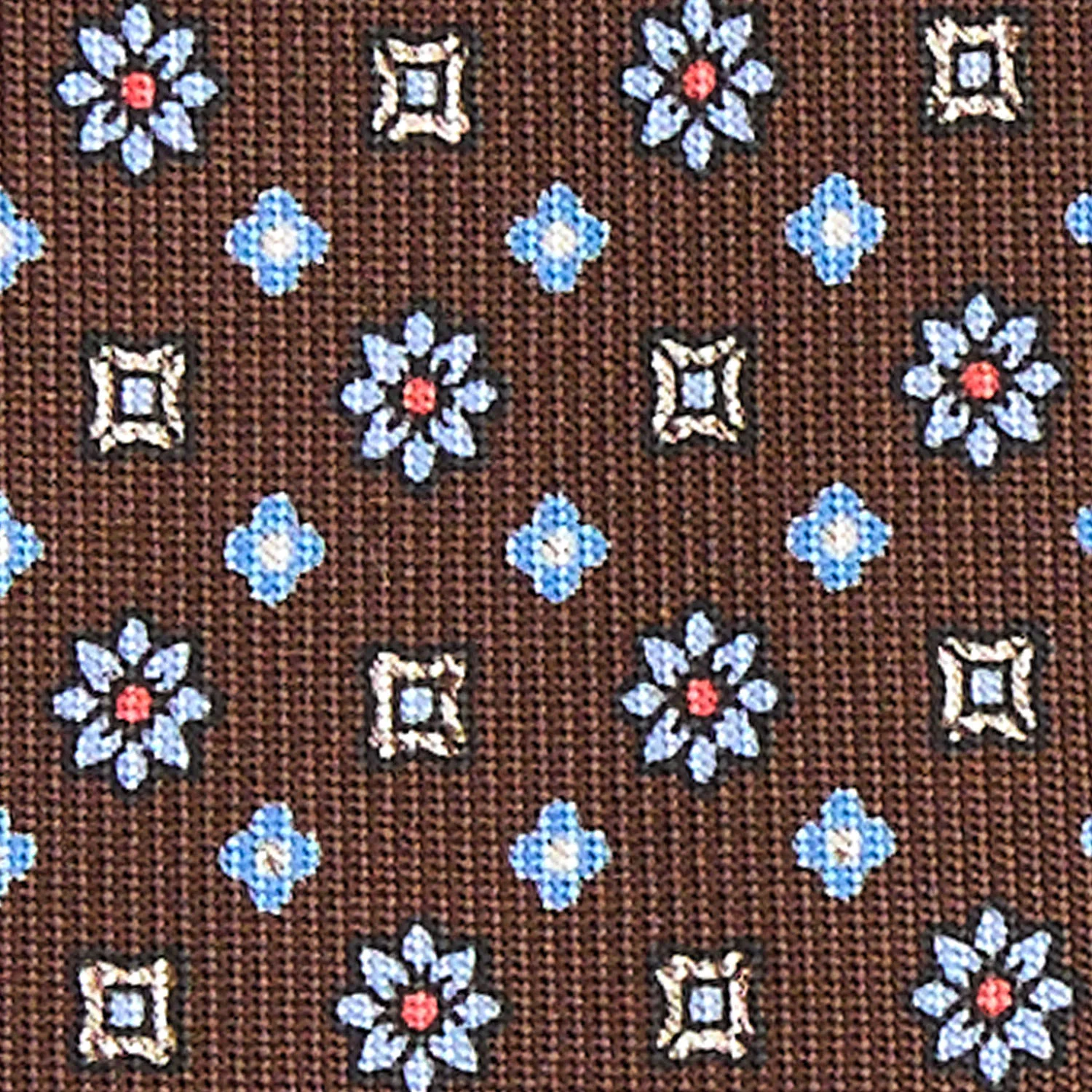 DARK BROWN 9 FOLD SARTORIAL SILK TIE - Image 4