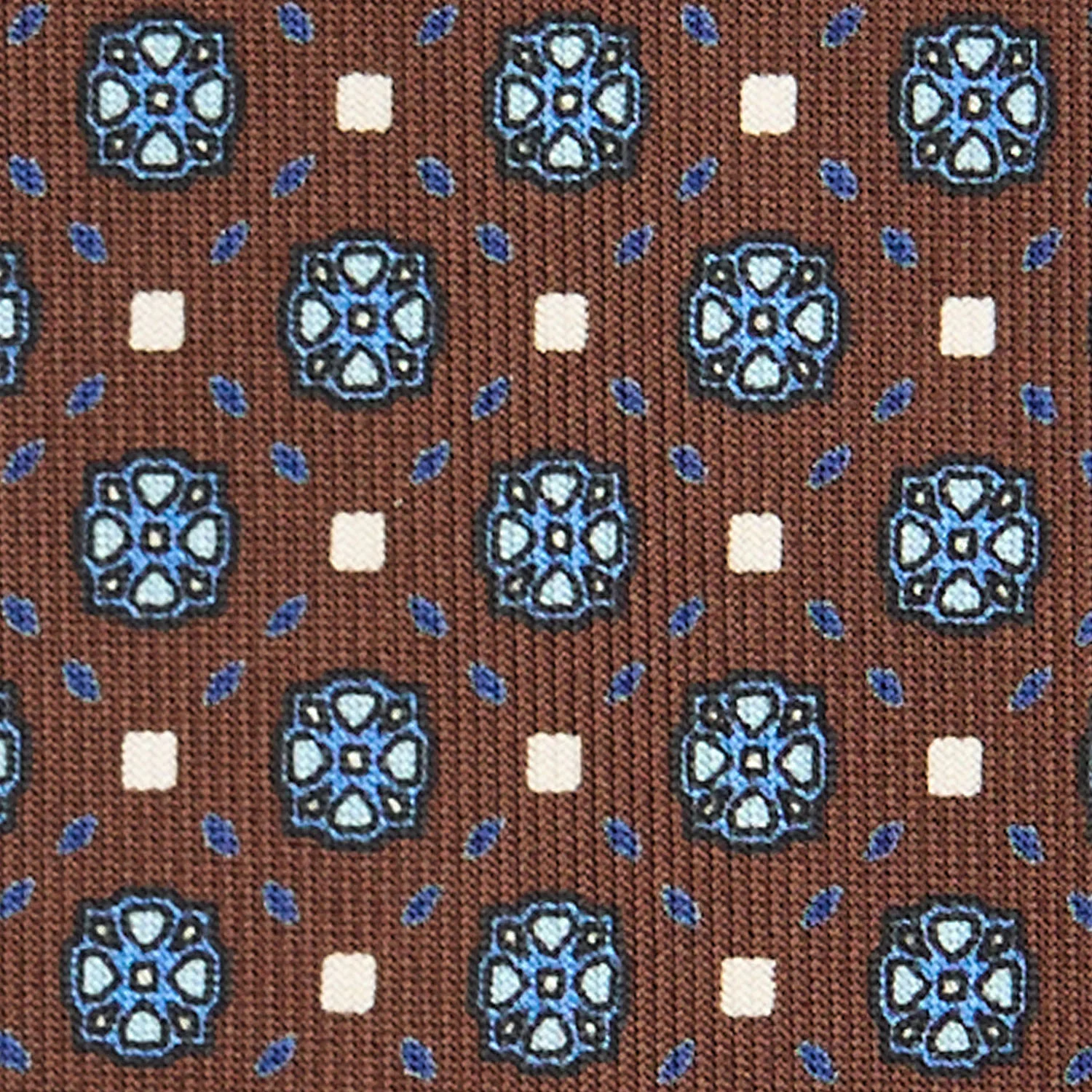 DARK BROWN 9 FOLD SARTORIAL SILK TIE - Image 4