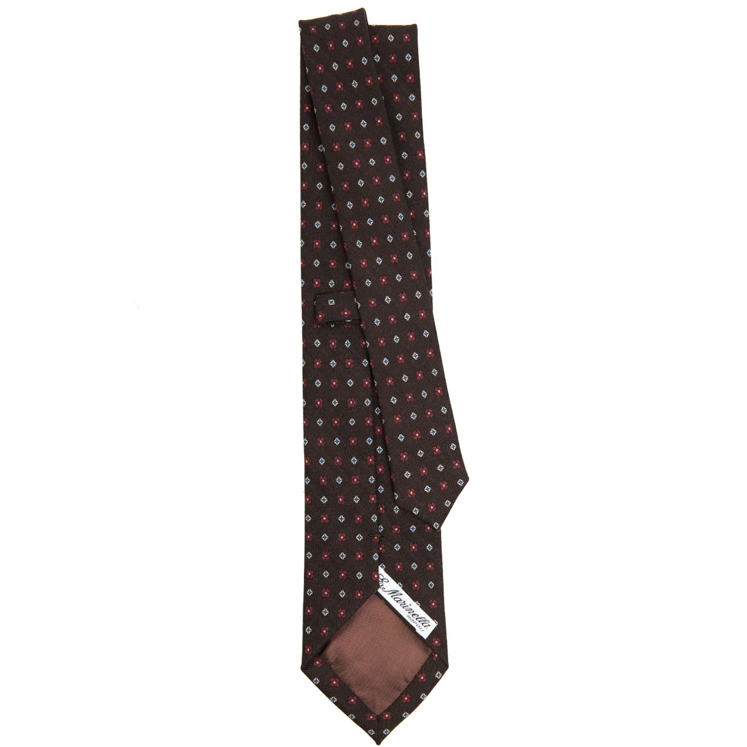 DARK BROWN CLASSIC WOOL TIE - Image 3