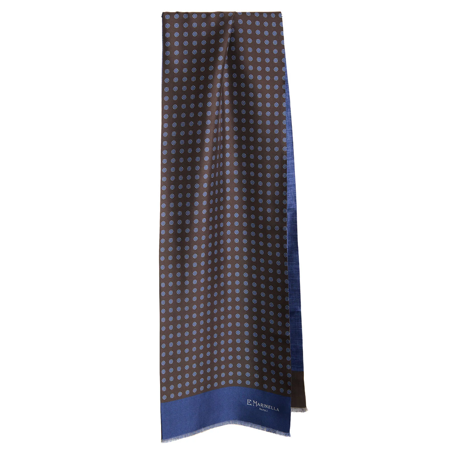 DARK BROWN DOUBLE SILK SCARF