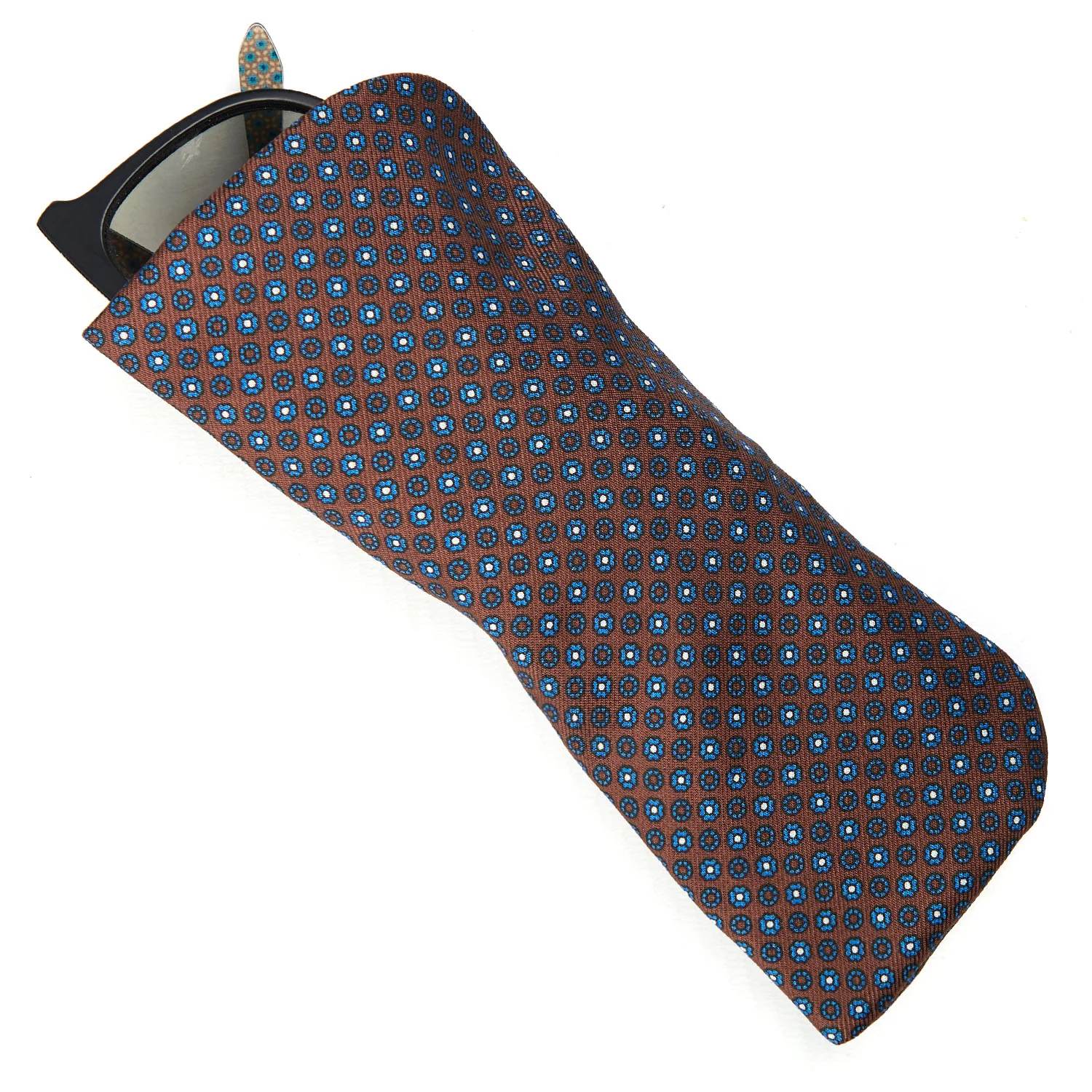 DARK BROWN GLASSES CASE