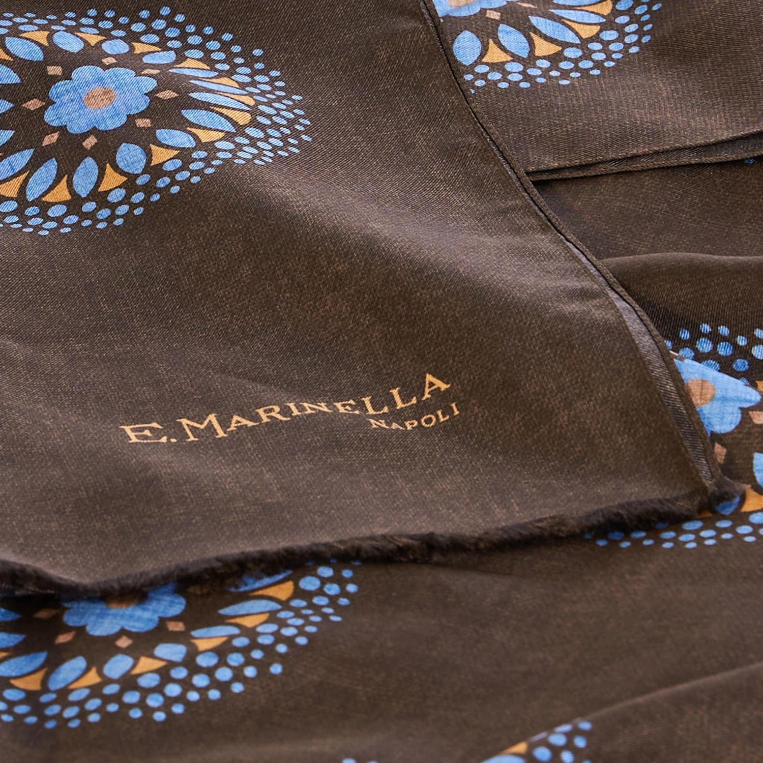 DARK BROWN MADDER SILK STOLE - Image 4