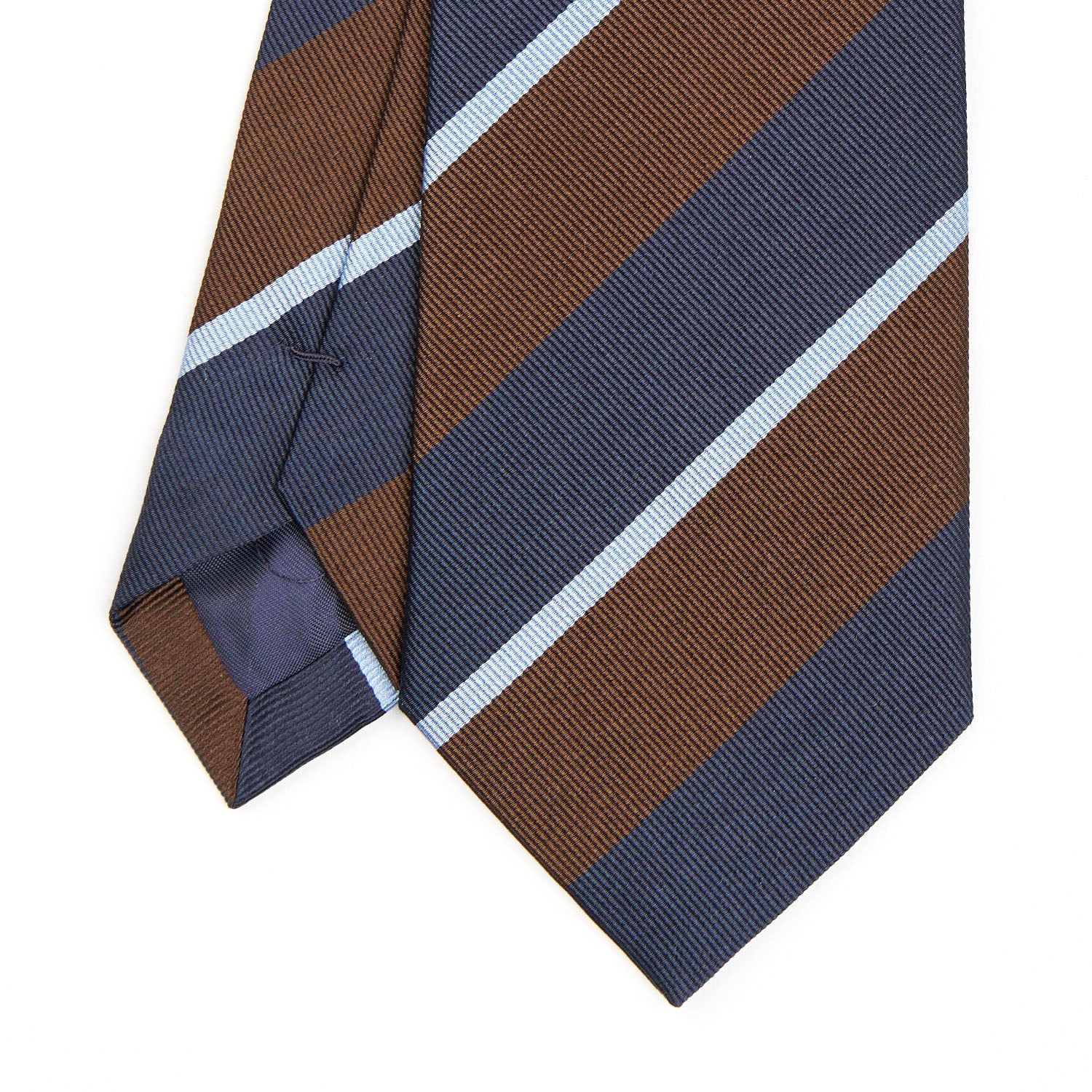 DARK BLUE REGIMENTAL SILK TIE
