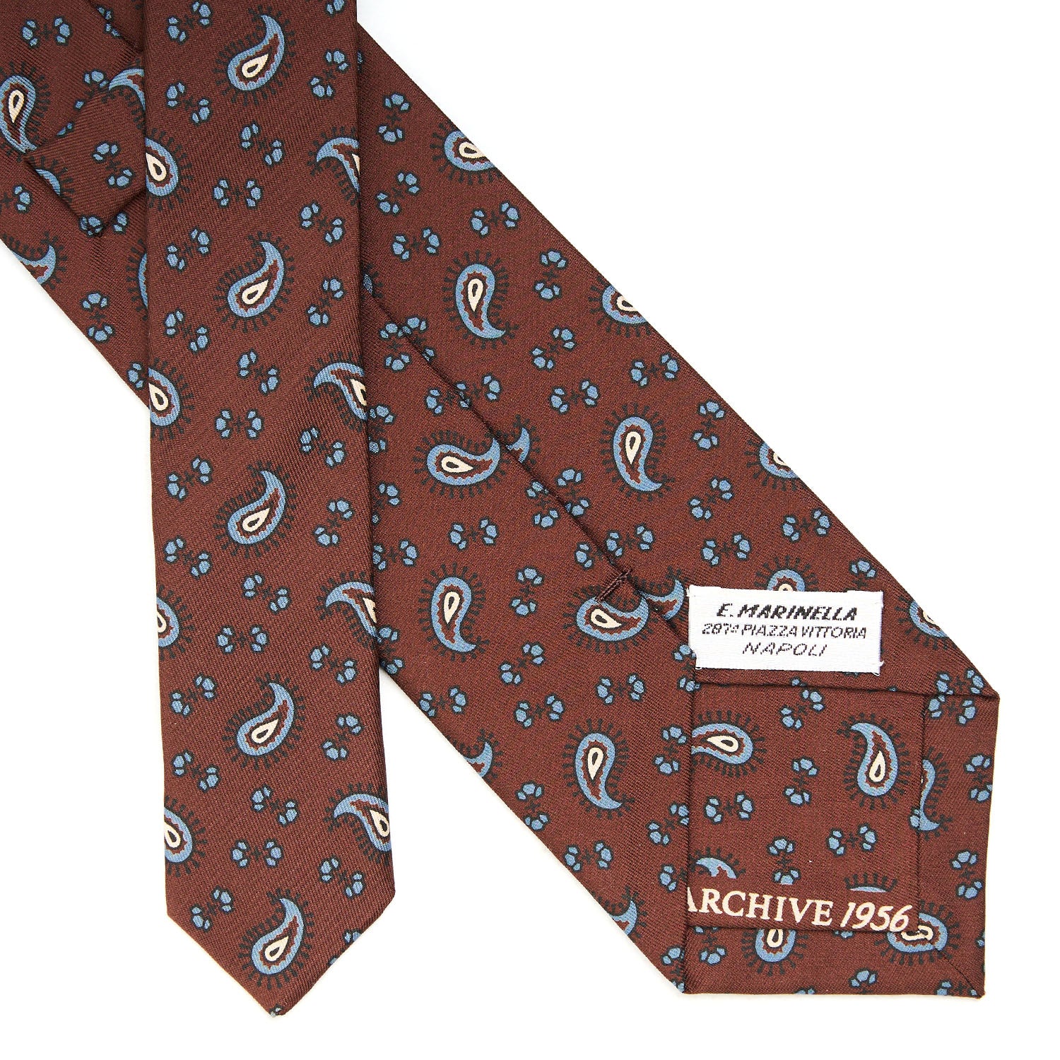 DARK BROWN SILK TIE