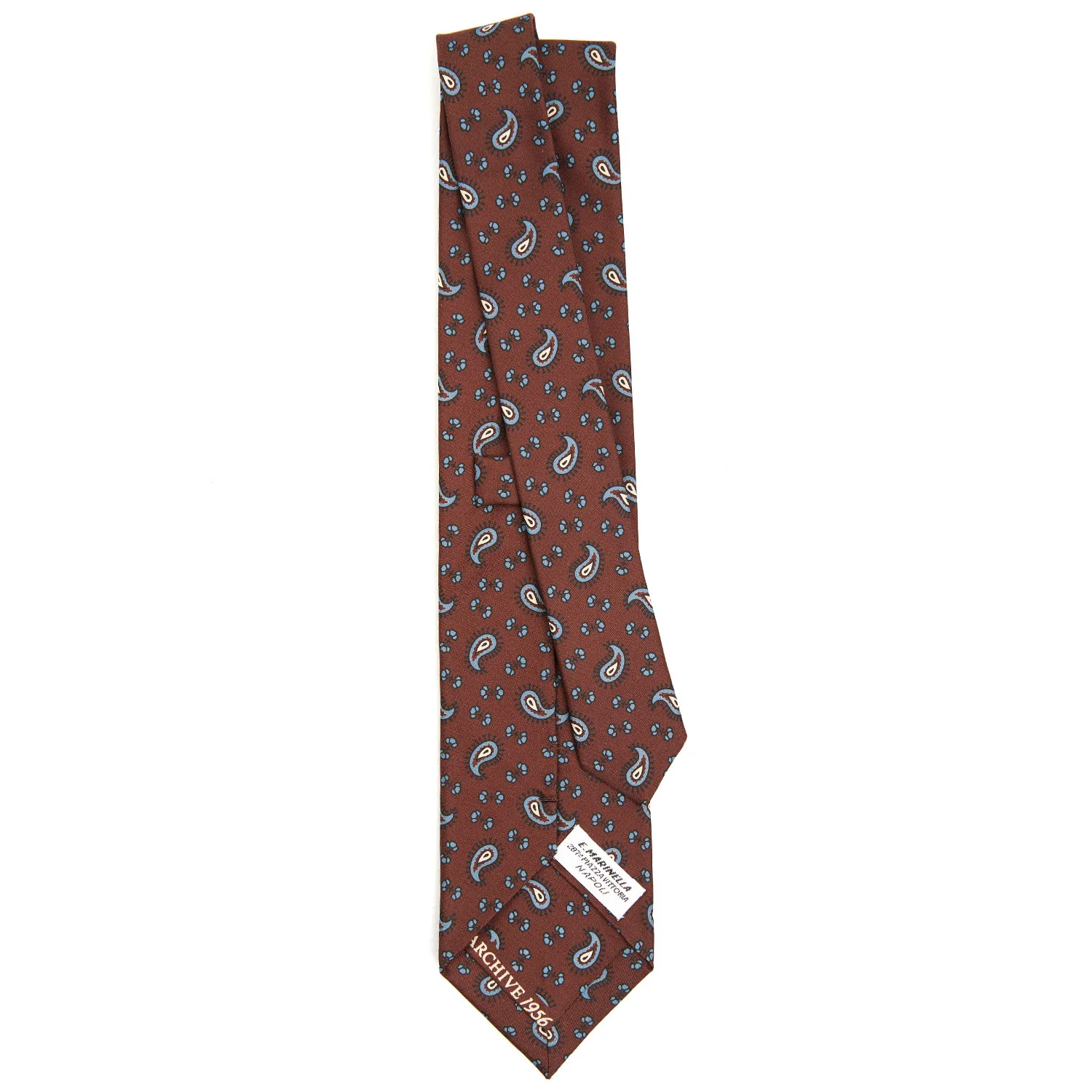 DARK BROWN SILK TIE - Image 3