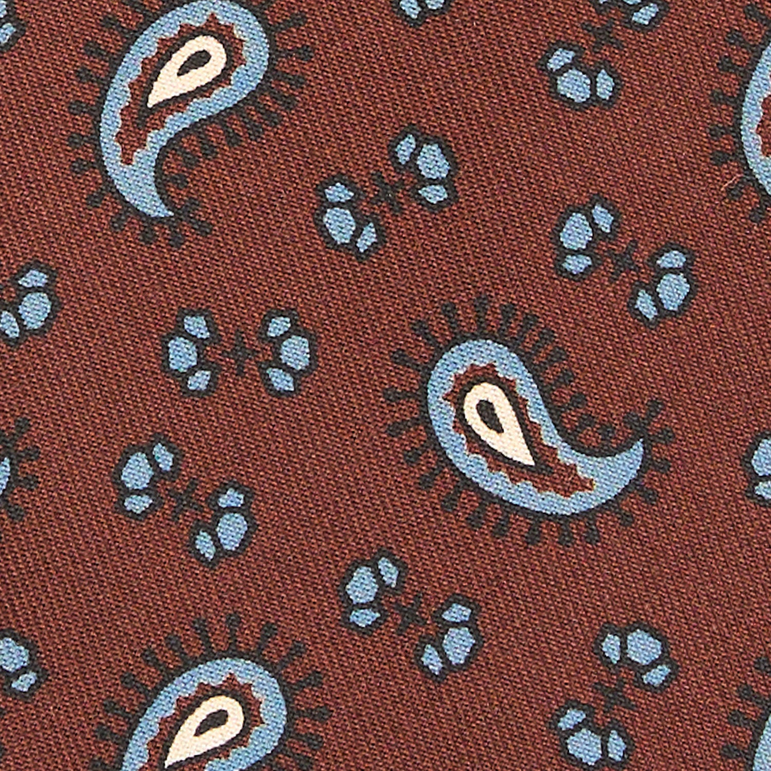 DARK BROWN SILK TIE - Image 4
