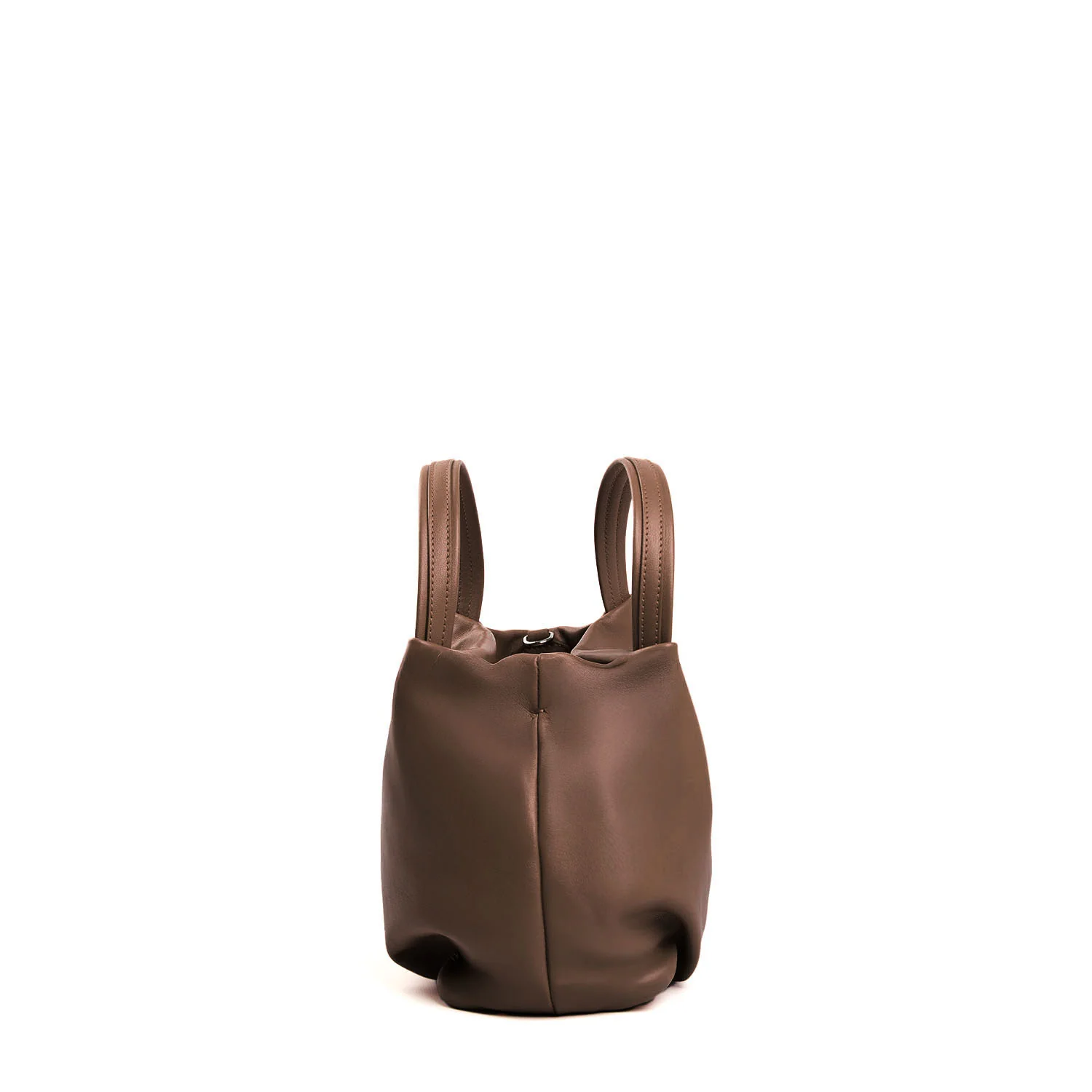 DARK BROWN SOFT MINI BAG - Image 3