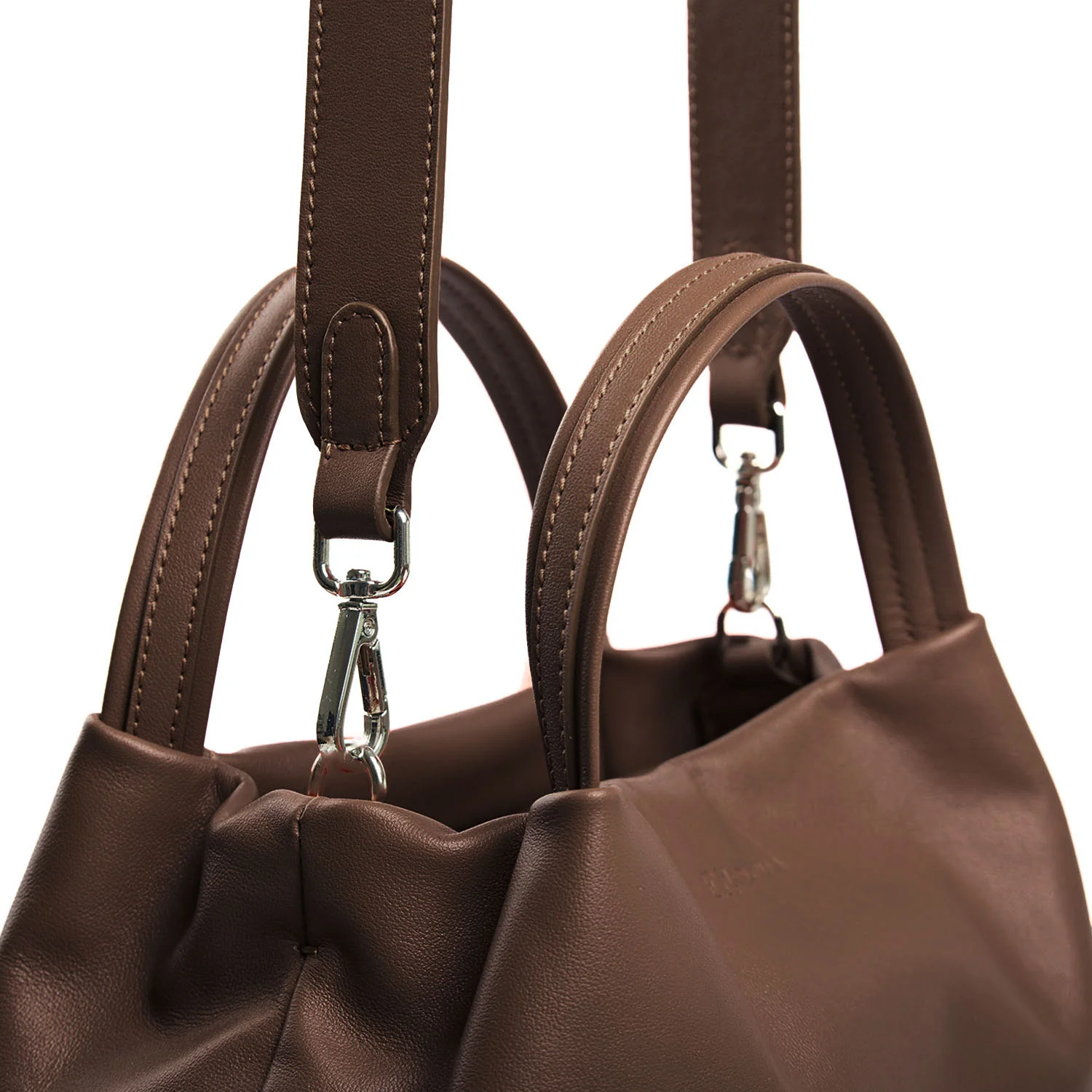 DARK BROWN SOFT MINI BAG - Image 5