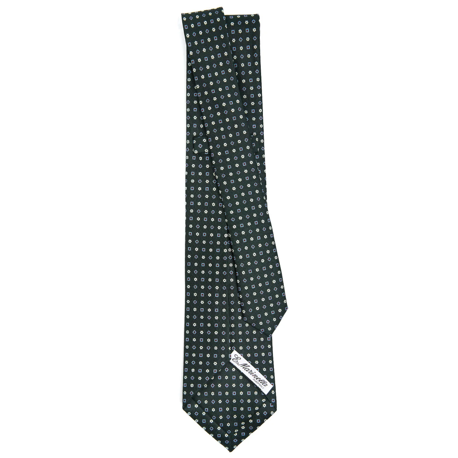 DARK GREEN 5 FOLD SARTORIAL SILK TIE - Image 3