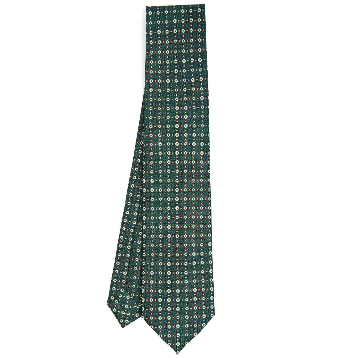 DARK GREEN 9 FOLD SARTORIAL SILK TIE - Image 2