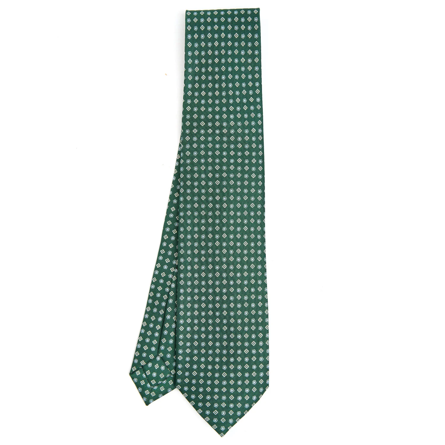 DARK GREEN 9 FOLD SARTORIAL SILK TIE - Image 2