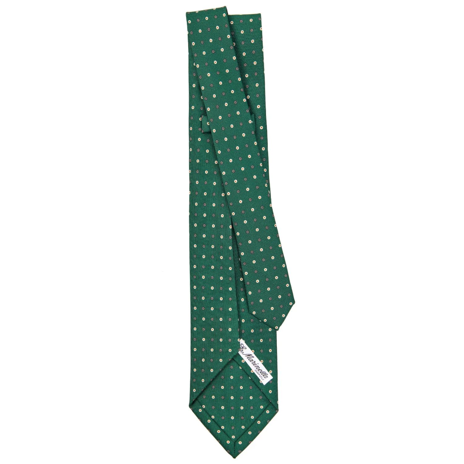 DARK GREEN 9 FOLD SARTORIAL SILK TIE - Image 3