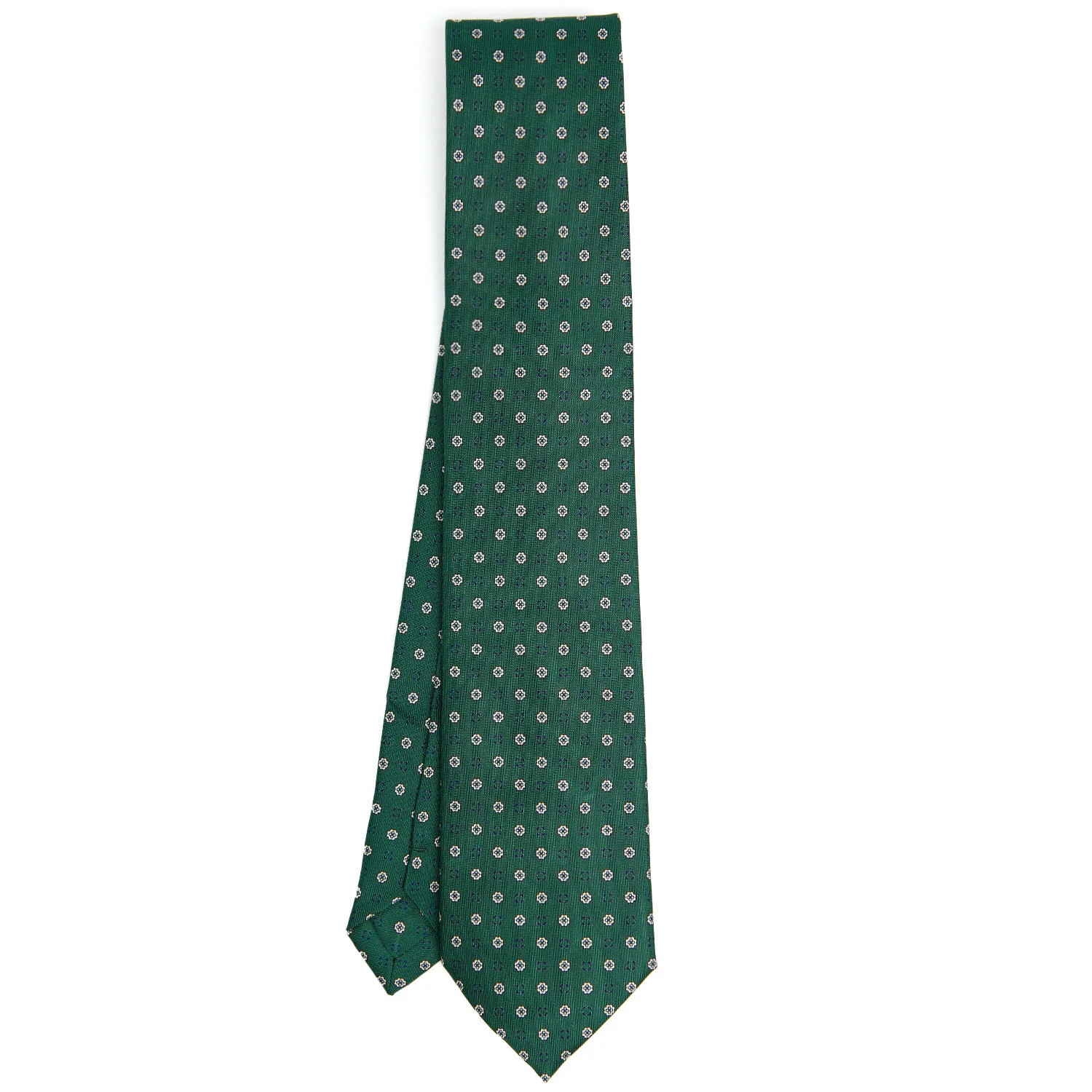 DARK GREEN EXTRA LONG SARTORIAL SILK TIE - Image 2