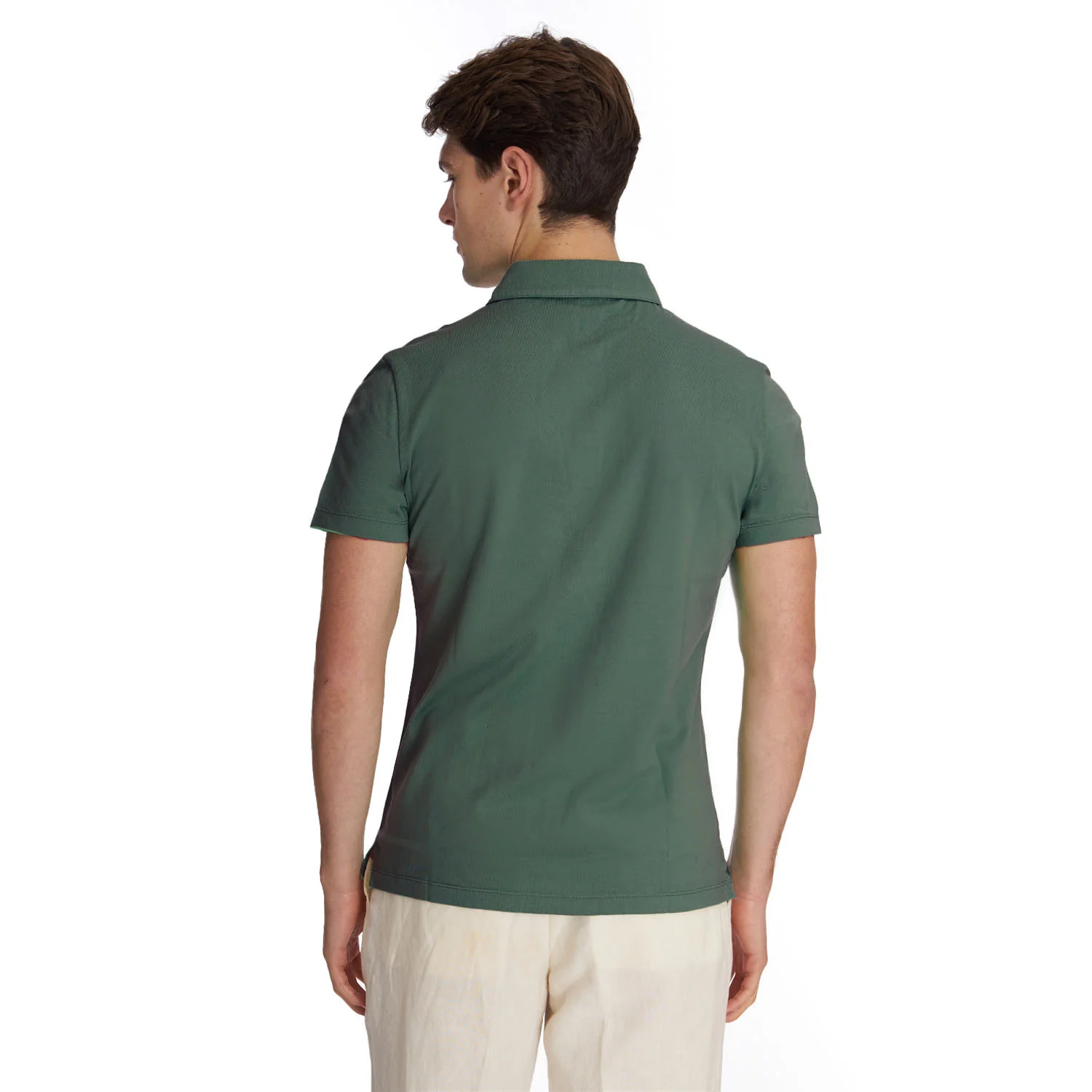 DARK GREEN SHORT SLEEVE POLO - Image 2