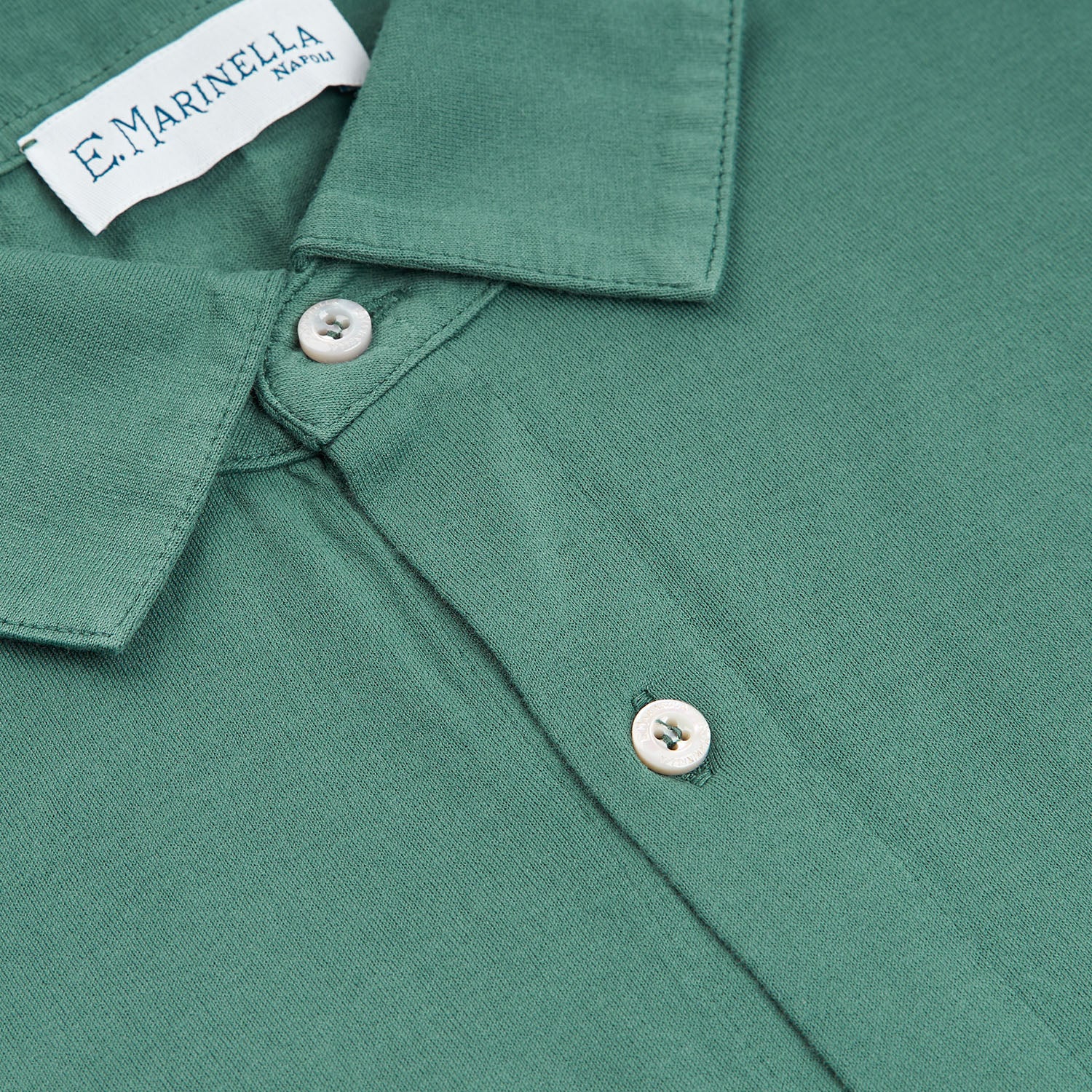 DARK GREEN SHORT SLEEVE POLO - Image 3