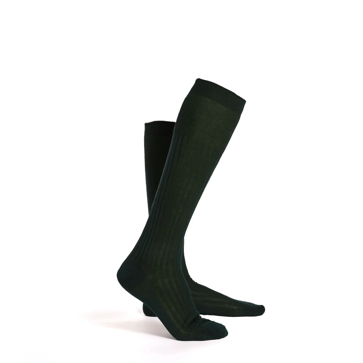 DARK GREEN LONG SOCKS - Image 4