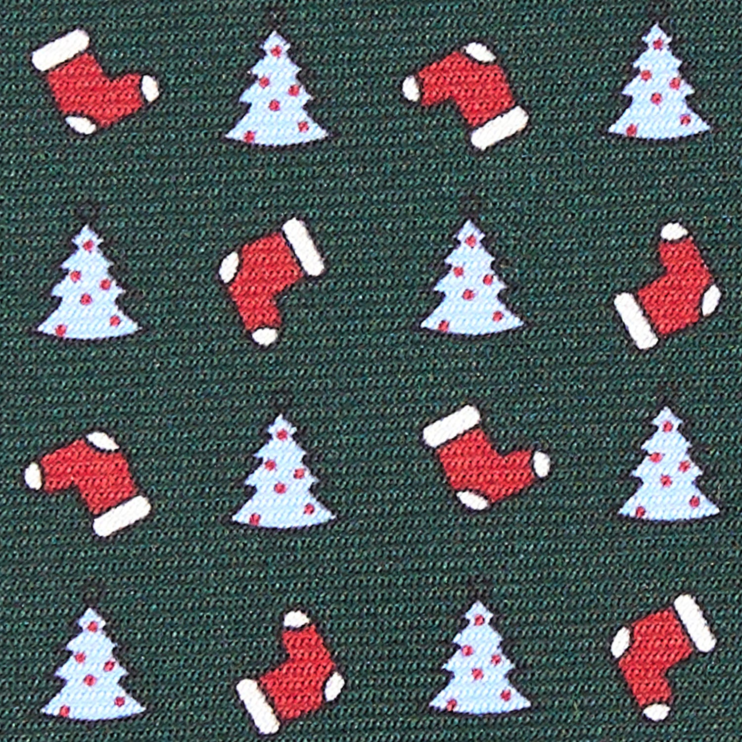 DARK GREEN SARTORIAL HOLIDAY SILK TIE - Image 5