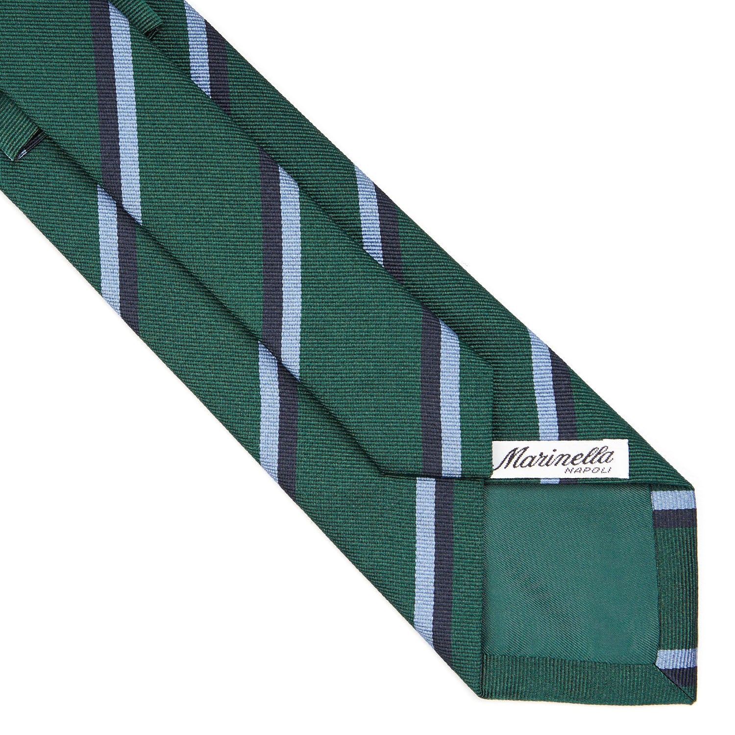 DARK GREEN REGIMENTAL SILK TIE - Image 4