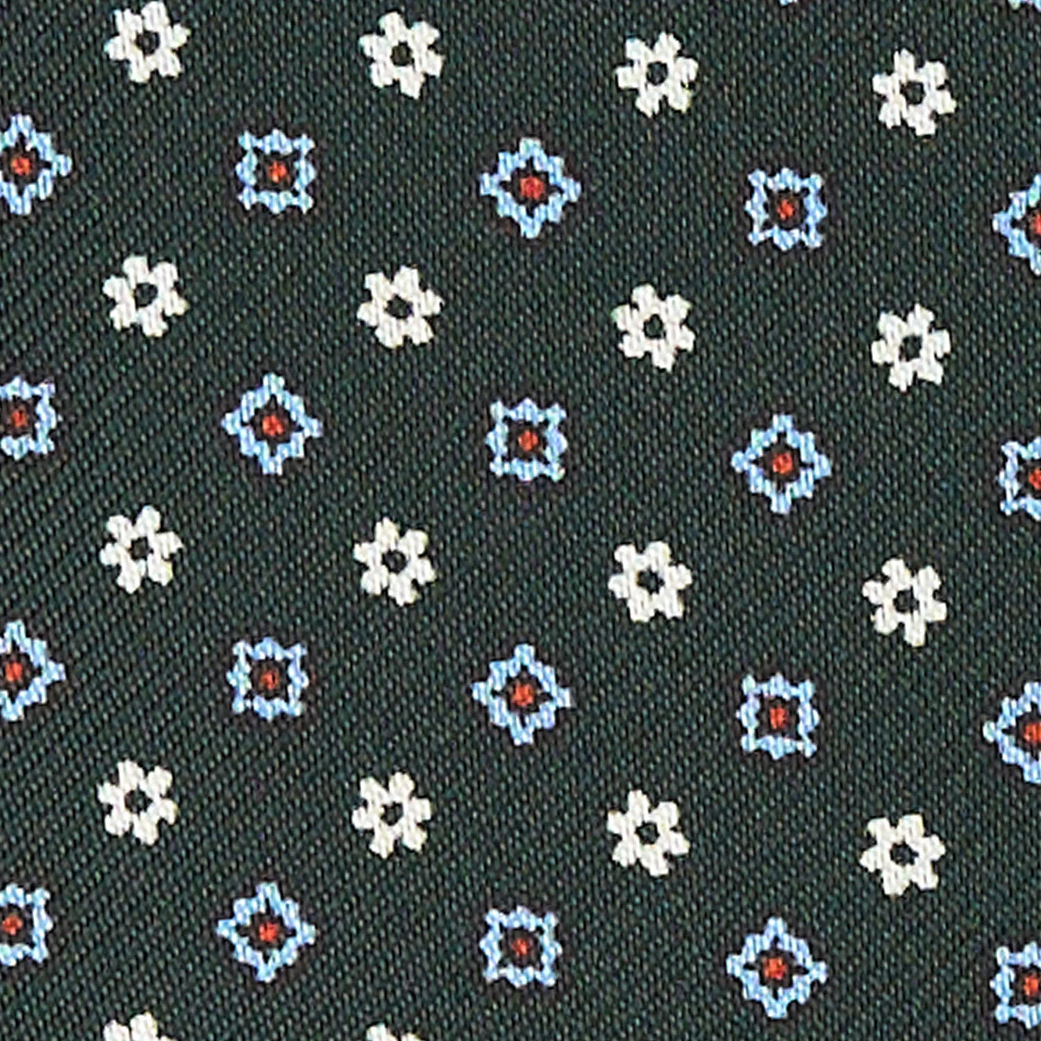 DARK GREEN SILK ASCOT TIE - Image 2