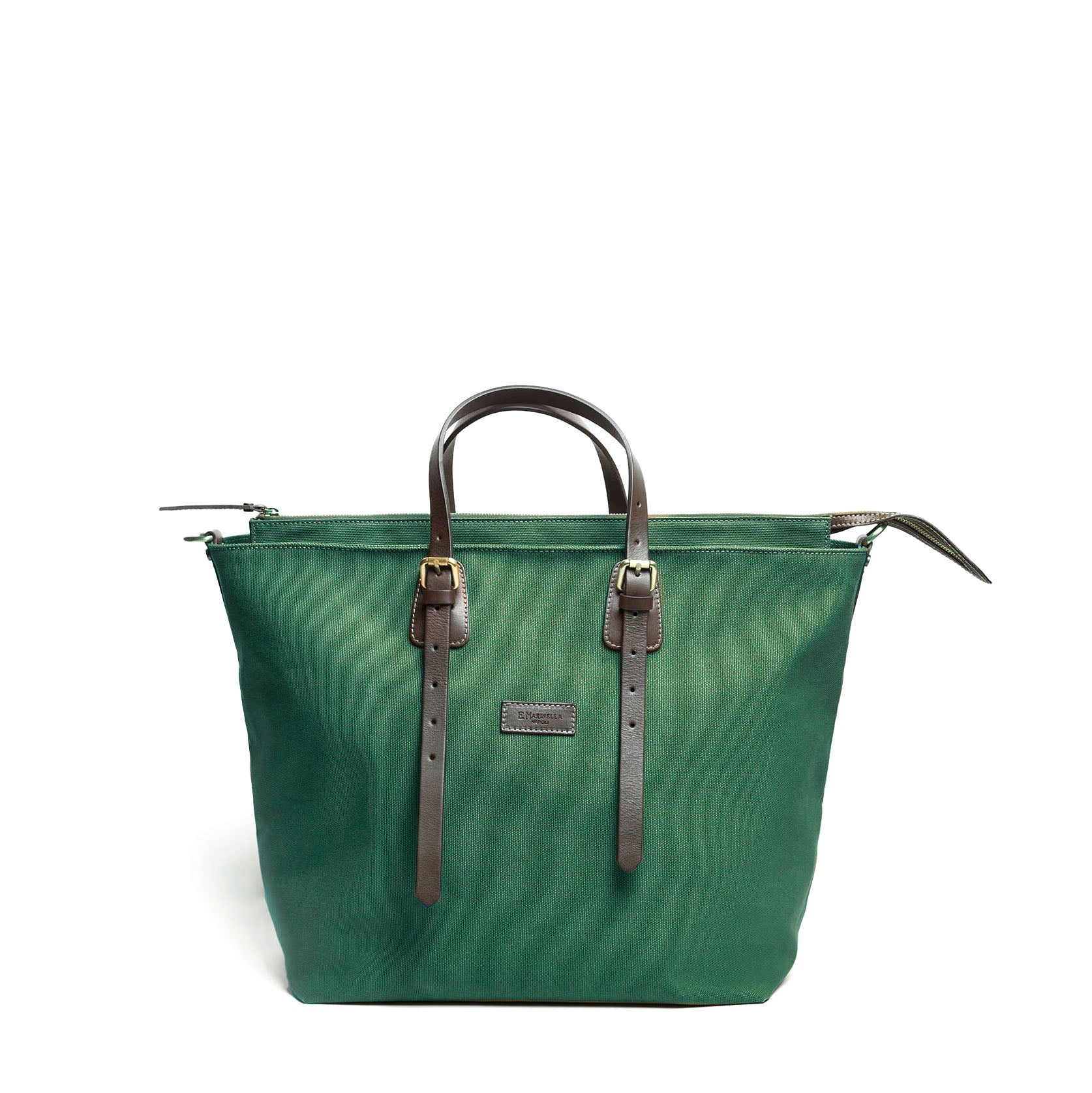 DARK GREEN CANVAS WEEKEND BAG