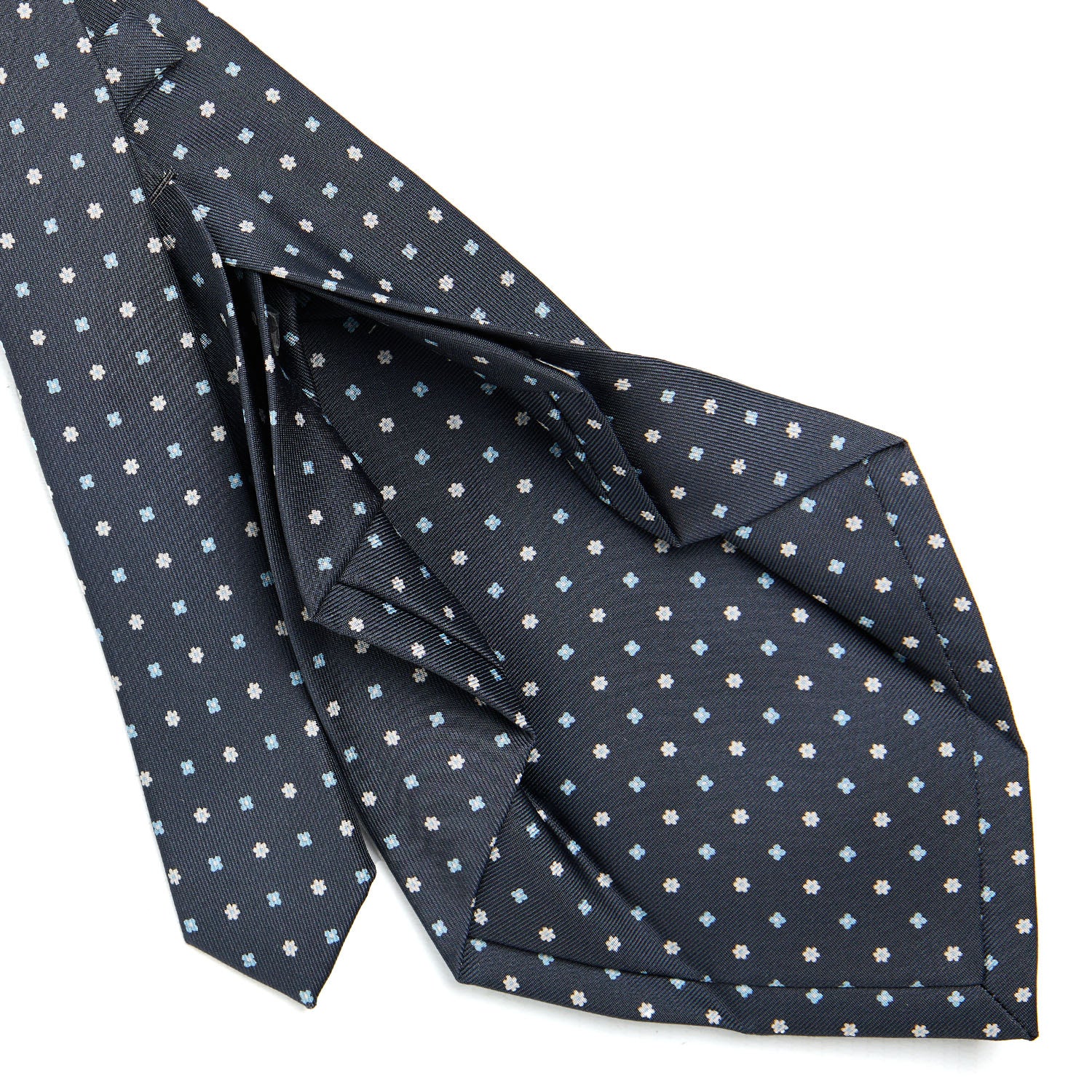 DARK GREY 7 FOLD SARTORIAL SILK TIE