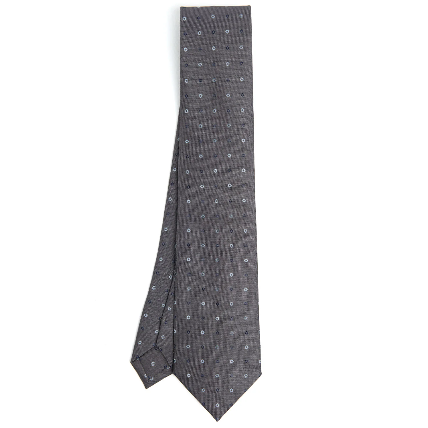 DARK GREY CLASSIC SILK TIE - Image 2