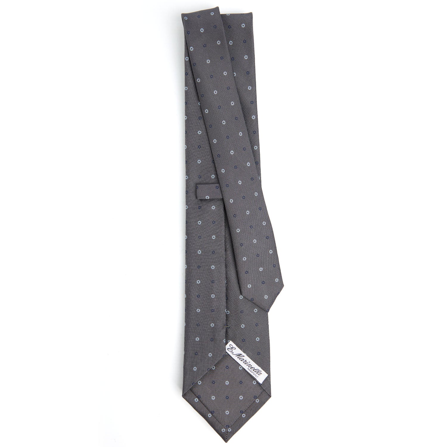 DARK GREY CLASSIC SILK TIE - Image 3