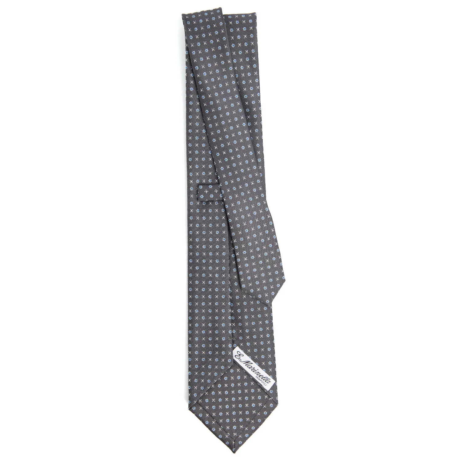 DARK GREY CLASSIC SILK TIE - Image 3