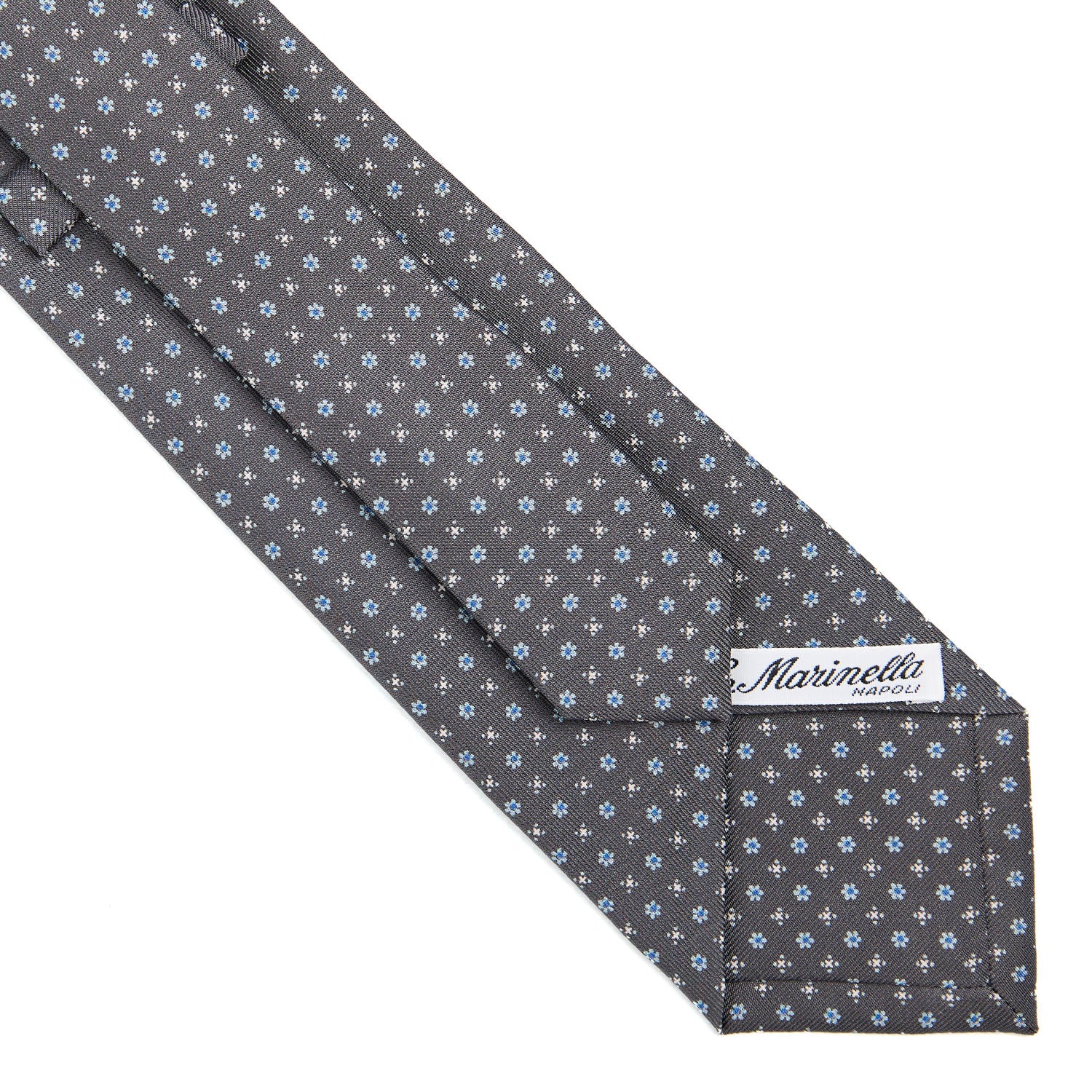 DARK GREY CLASSIC SILK TIE - Image 4