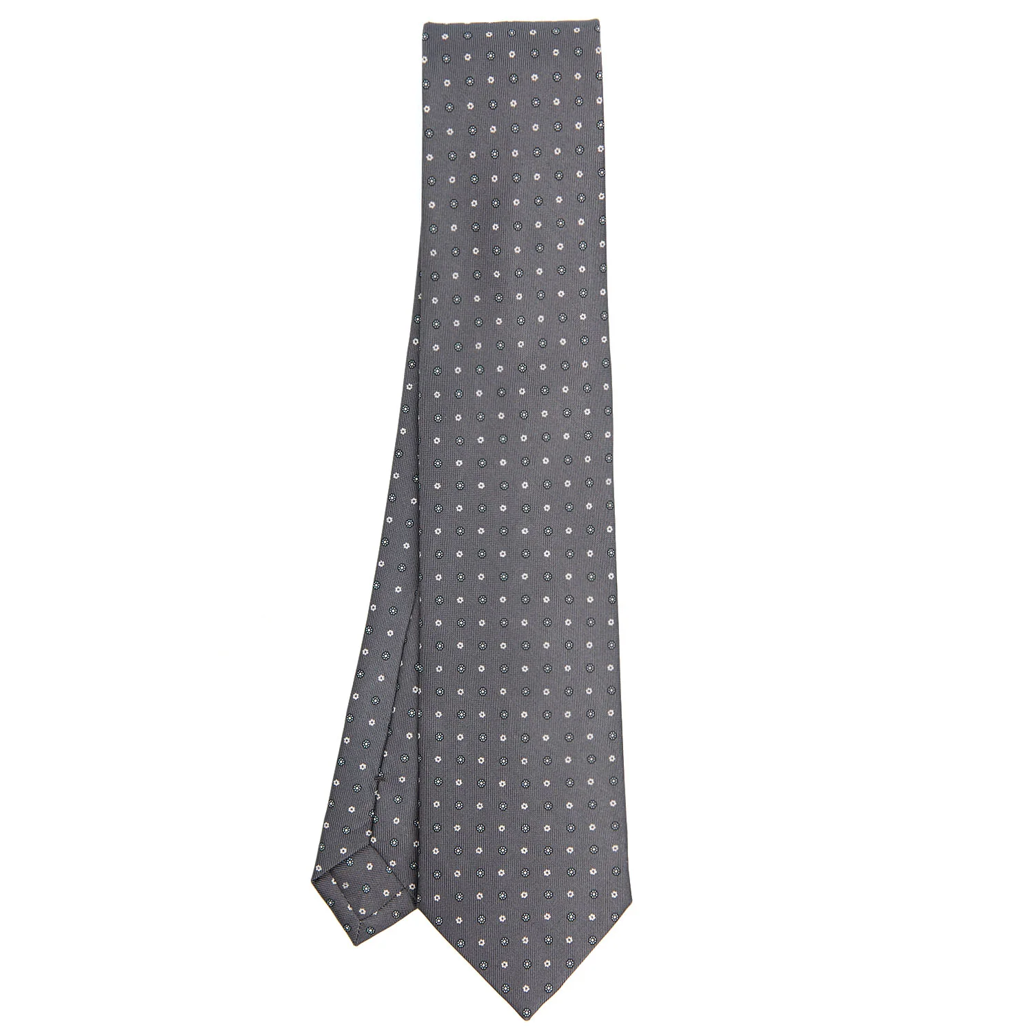 DARK GREY CLASSIC SILK TIE - Image 2