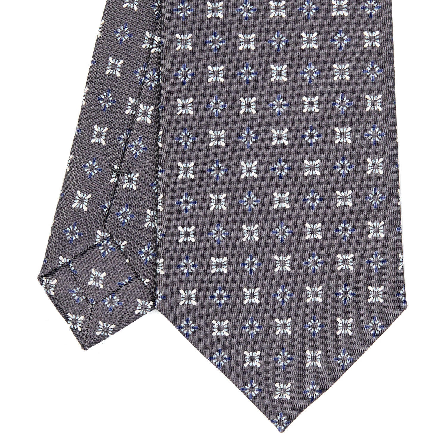 DARK GREY CLASSIC SILK TIE