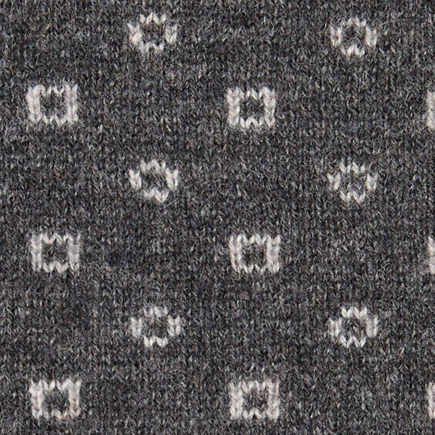 DARK GREY NECK WARMER WITH MICRO PATTERN - Image 2
