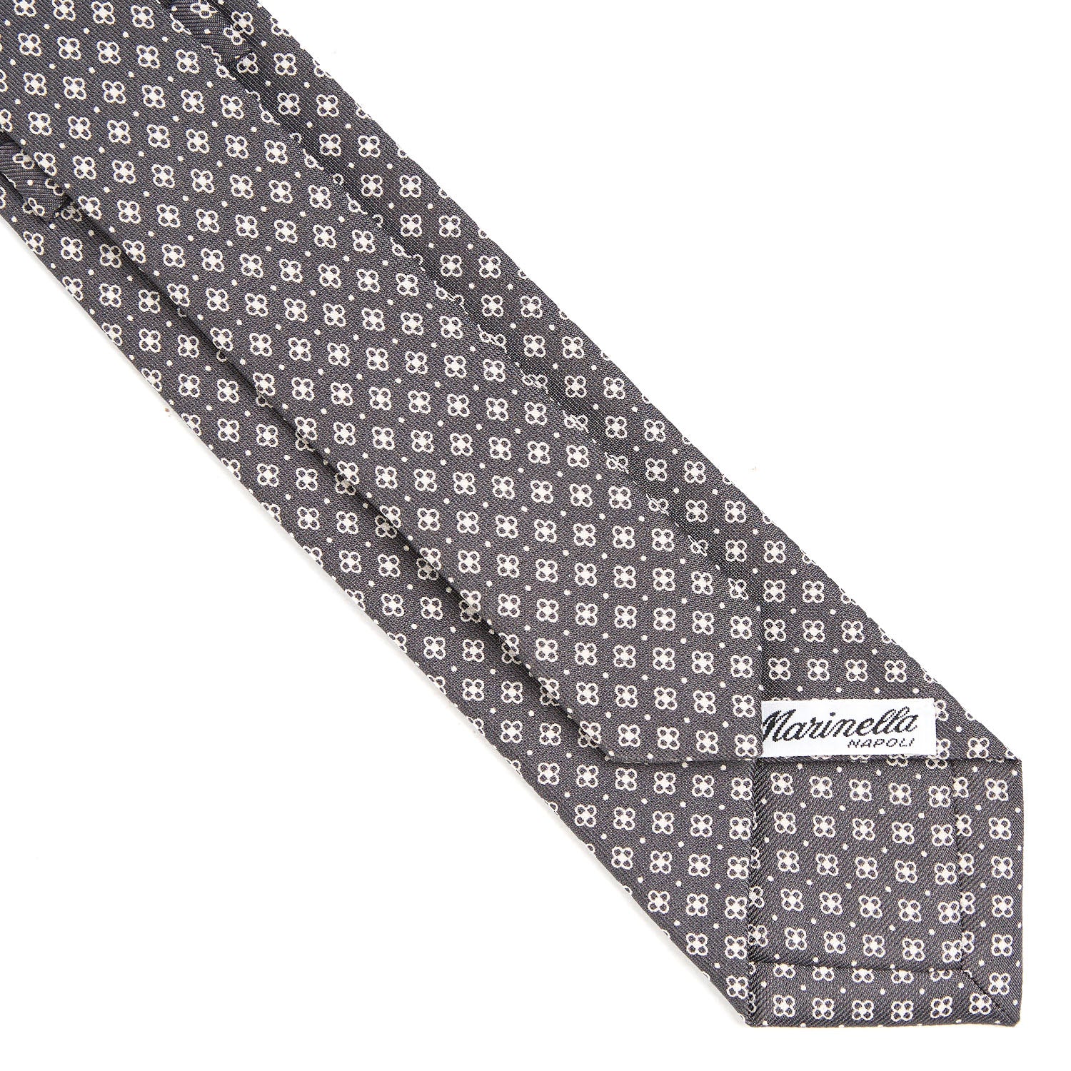 DARK GREY SARTORIAL 7 CM SILK TIE - Image 4