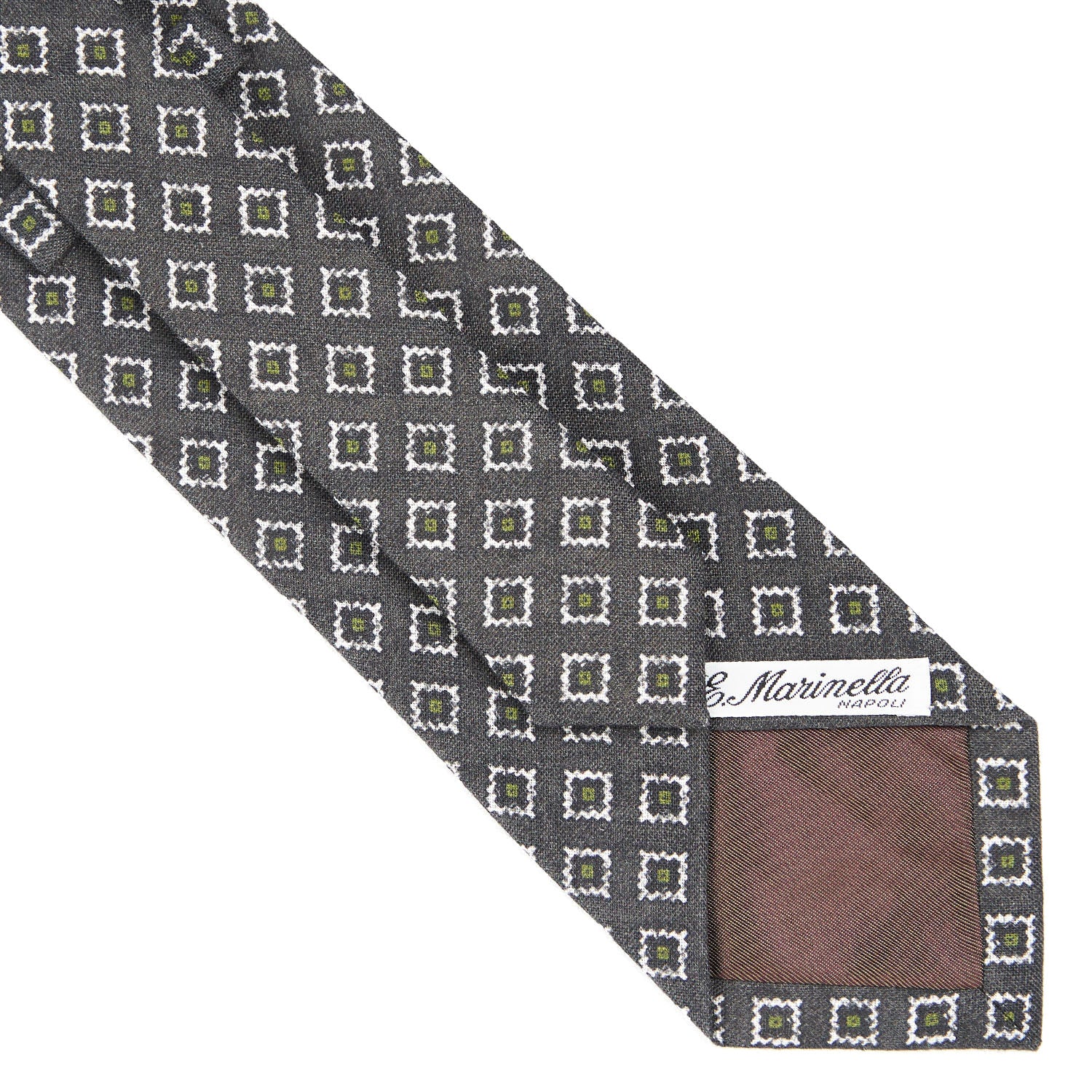 DARK GREY SARTORIAL LINEN TIE - Image 4