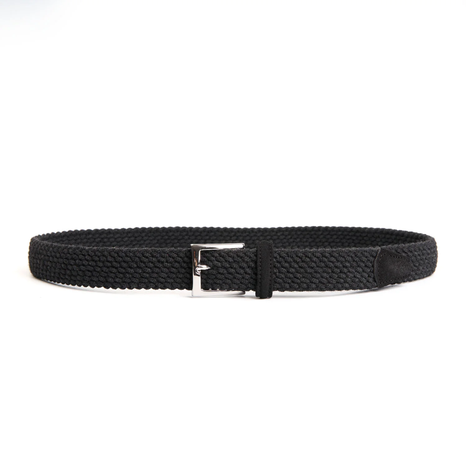 DARK GREY WOVEN BELT IN WOOL - Image 2