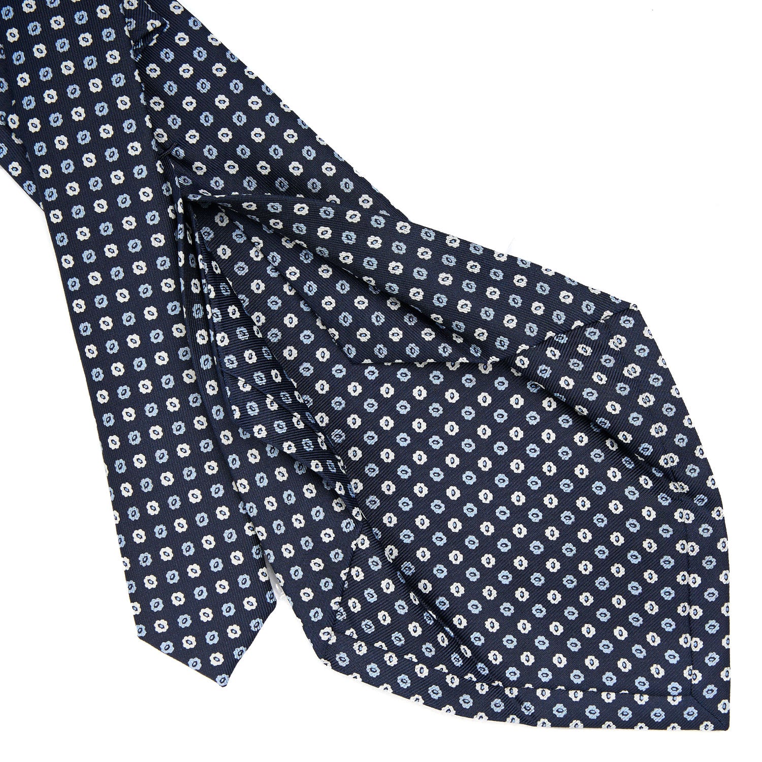 DRAK BLUE 5 FOLD SARTORIAL SILK TIE