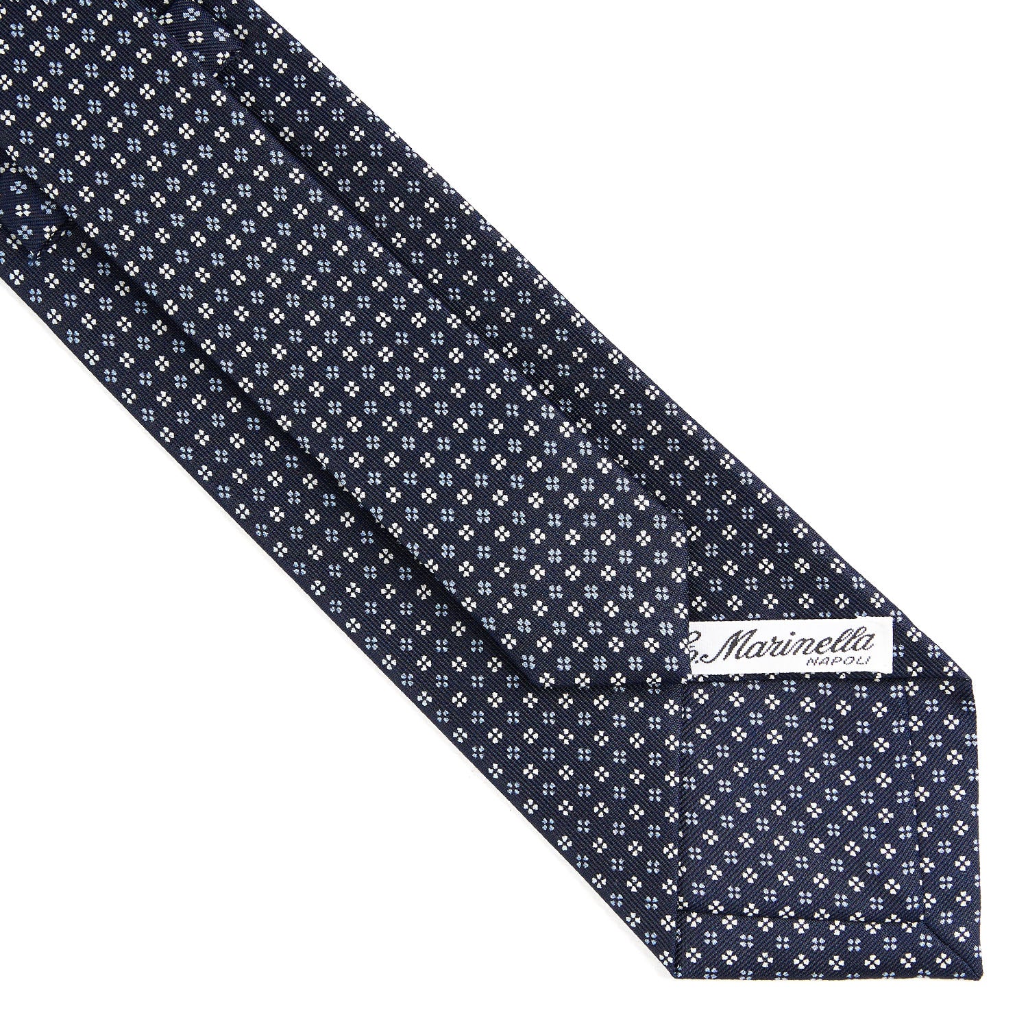 DARK BLUE CLASSIC SILK TIE - Image 4