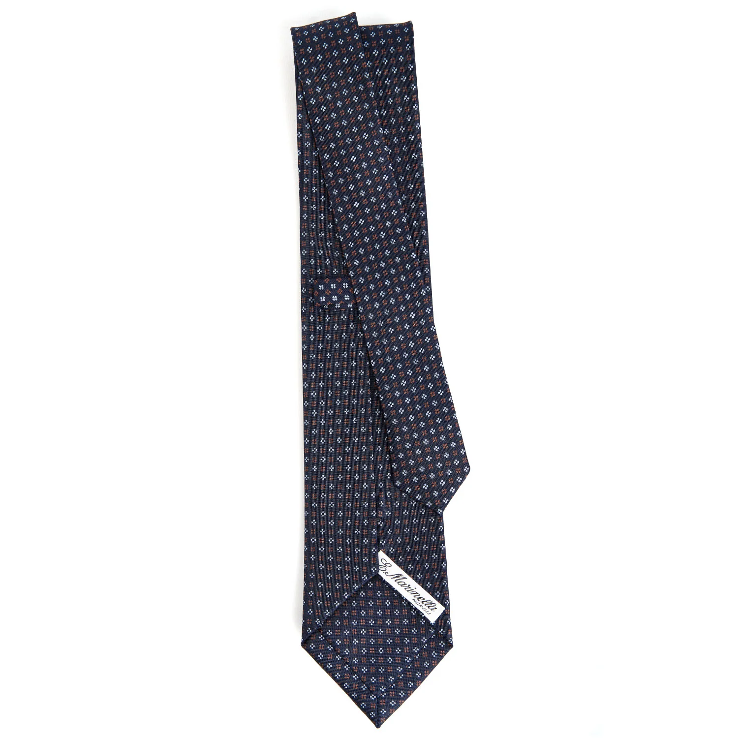 DARK BLUE CLASSIC SILK TIE - Image 3