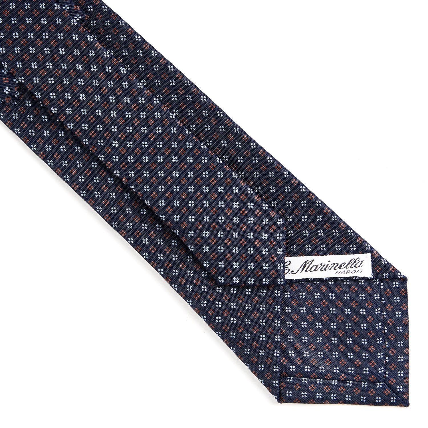DARK BLUE CLASSIC SILK TIE - Image 4