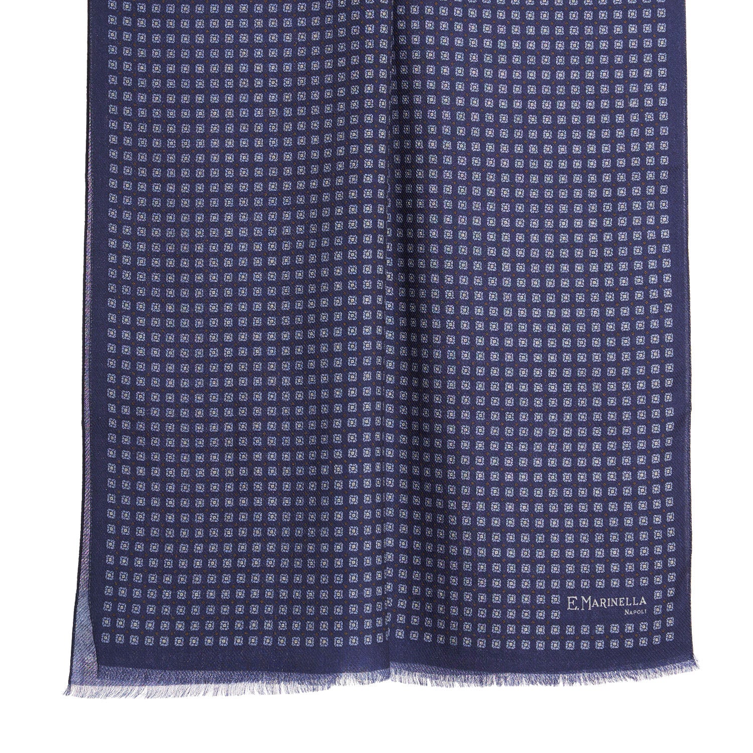 DARK BLUE WOOL STOLE - Image 2