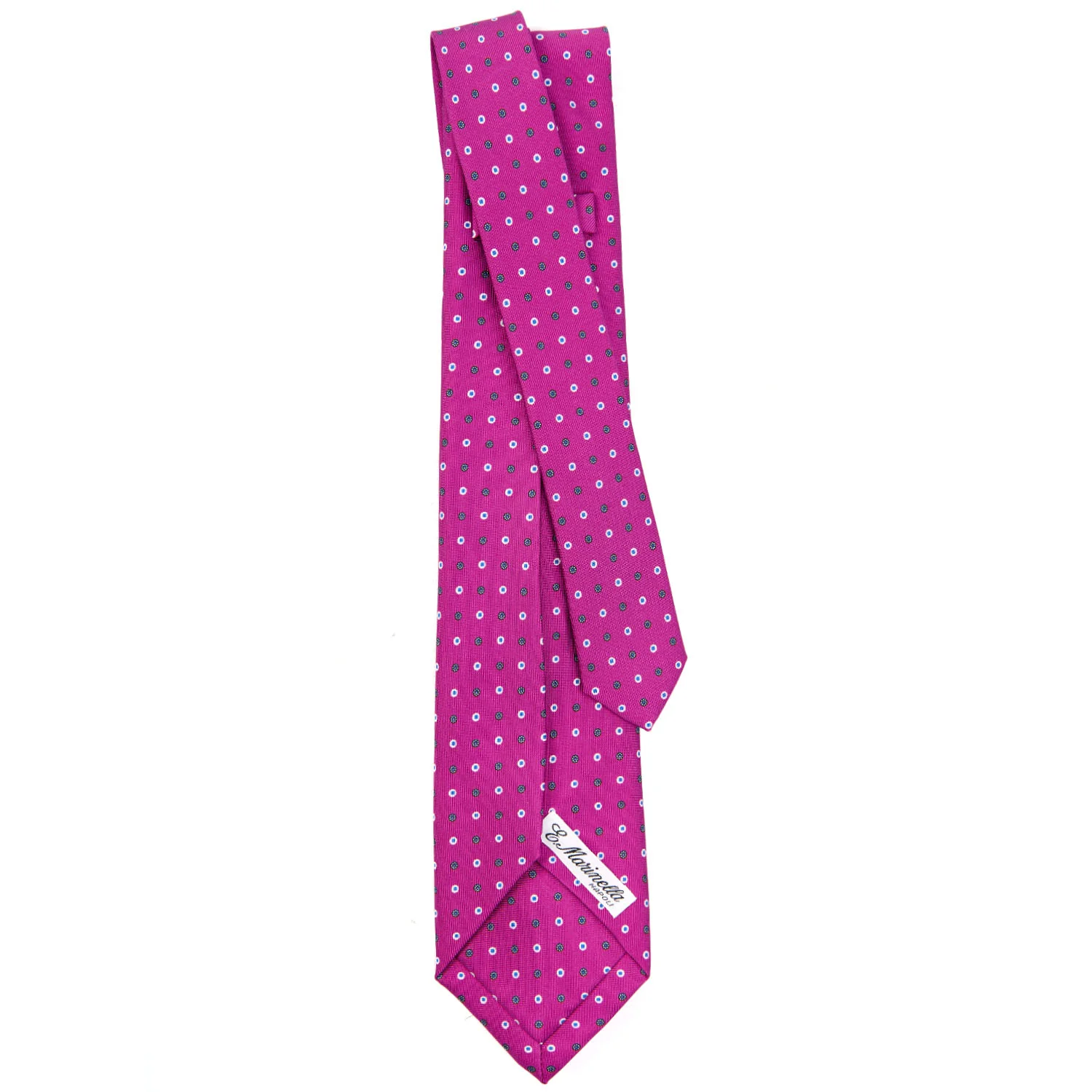 FUCHSIA 9 FOLD SARTORIAL SILK TIE - Image 3