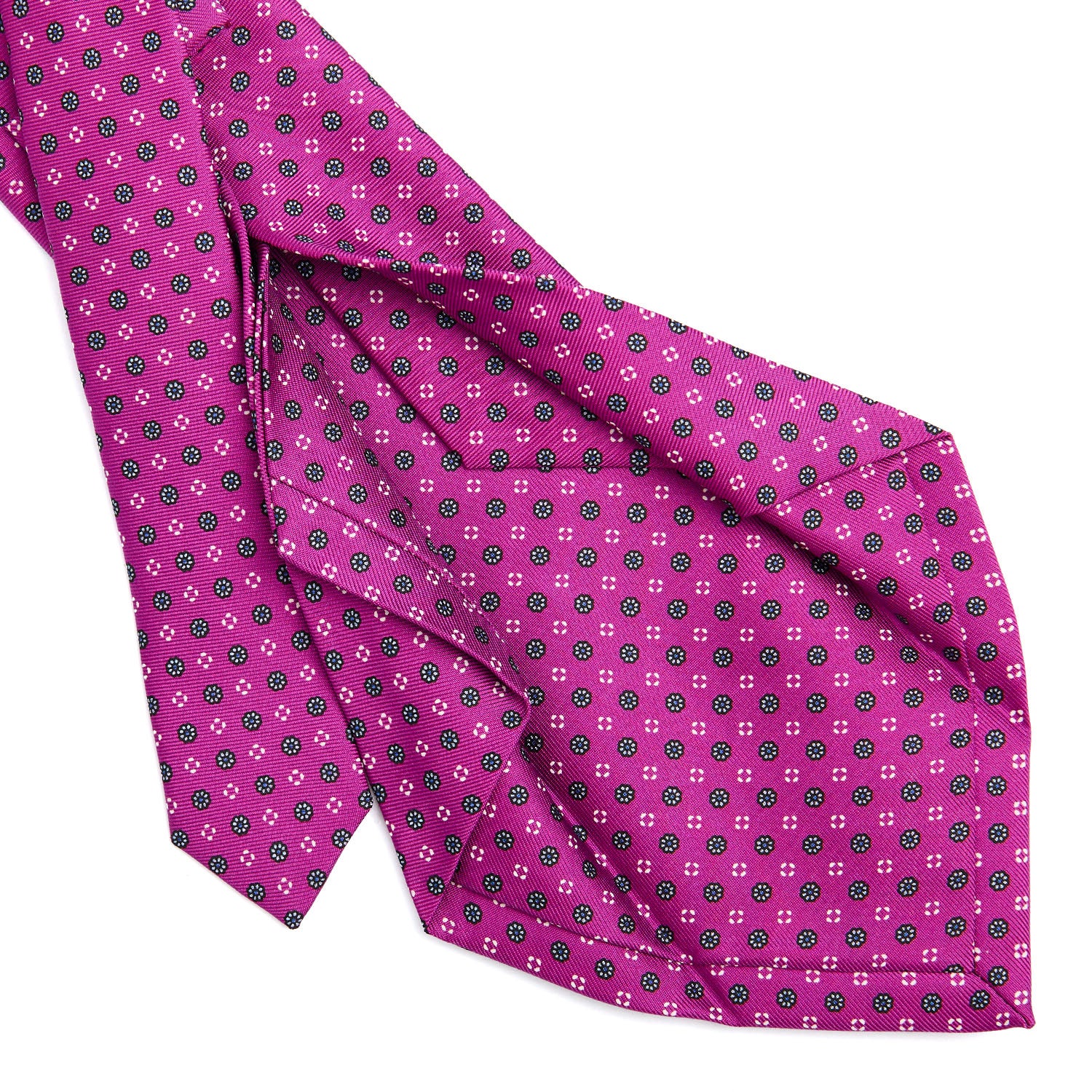 FUCSIA 5 FOLD SARTORIAL SILK TIE