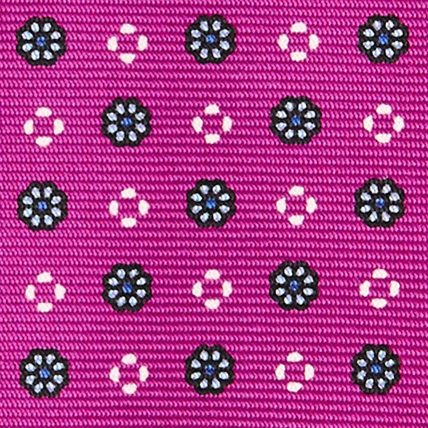 FUCSIA 5 FOLD SARTORIAL SILK TIE - Image 4
