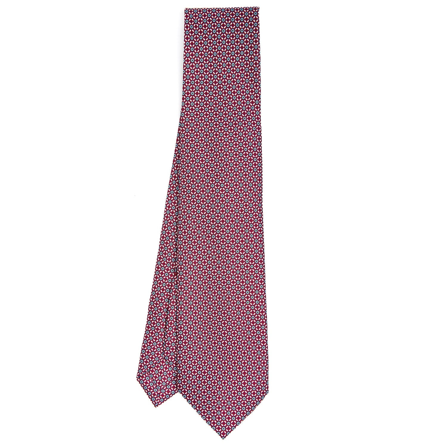 FUCSIA 7 FOLD SARTORIAL SILK TIE - Image 2