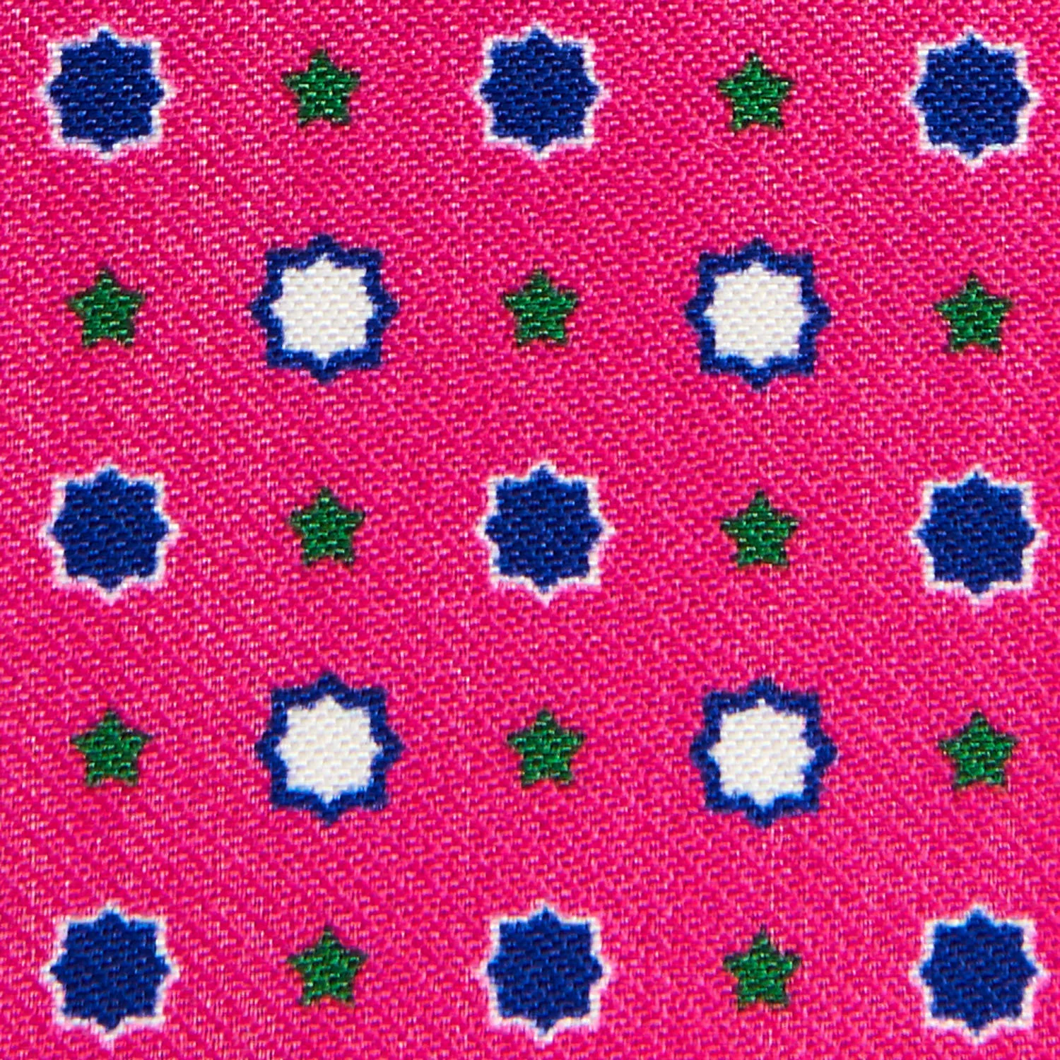 FUCSIA SILK AND LEATHER FOLDING CARD HOLDER - Image 3