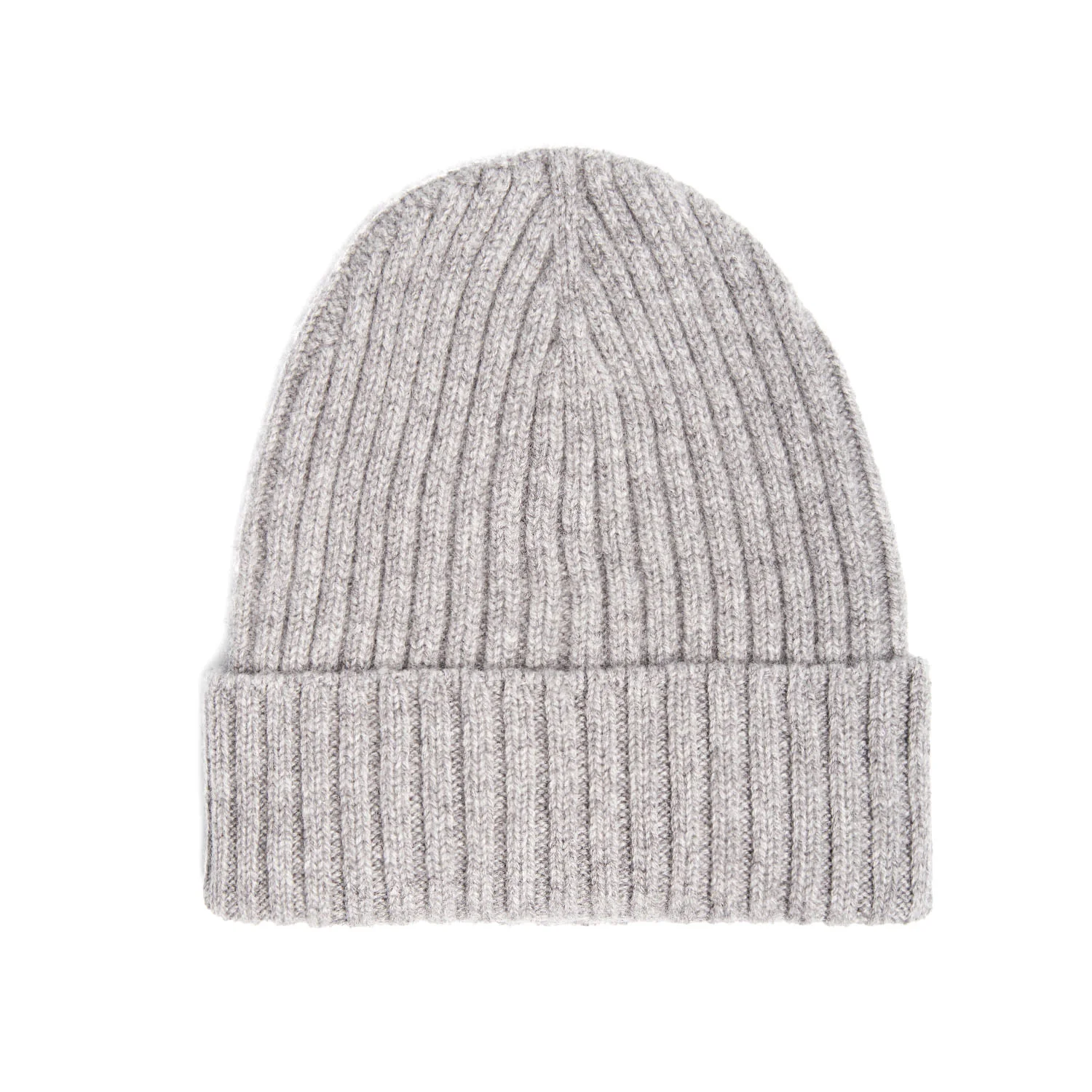 GRAY RIBBED BEANIE - Image 3