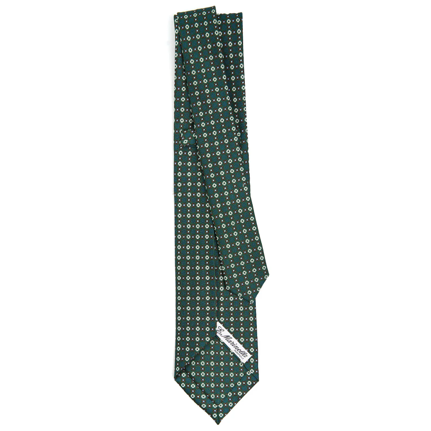 GREEN 5 FOLD SARTORIAL SILK TIE - Image 3